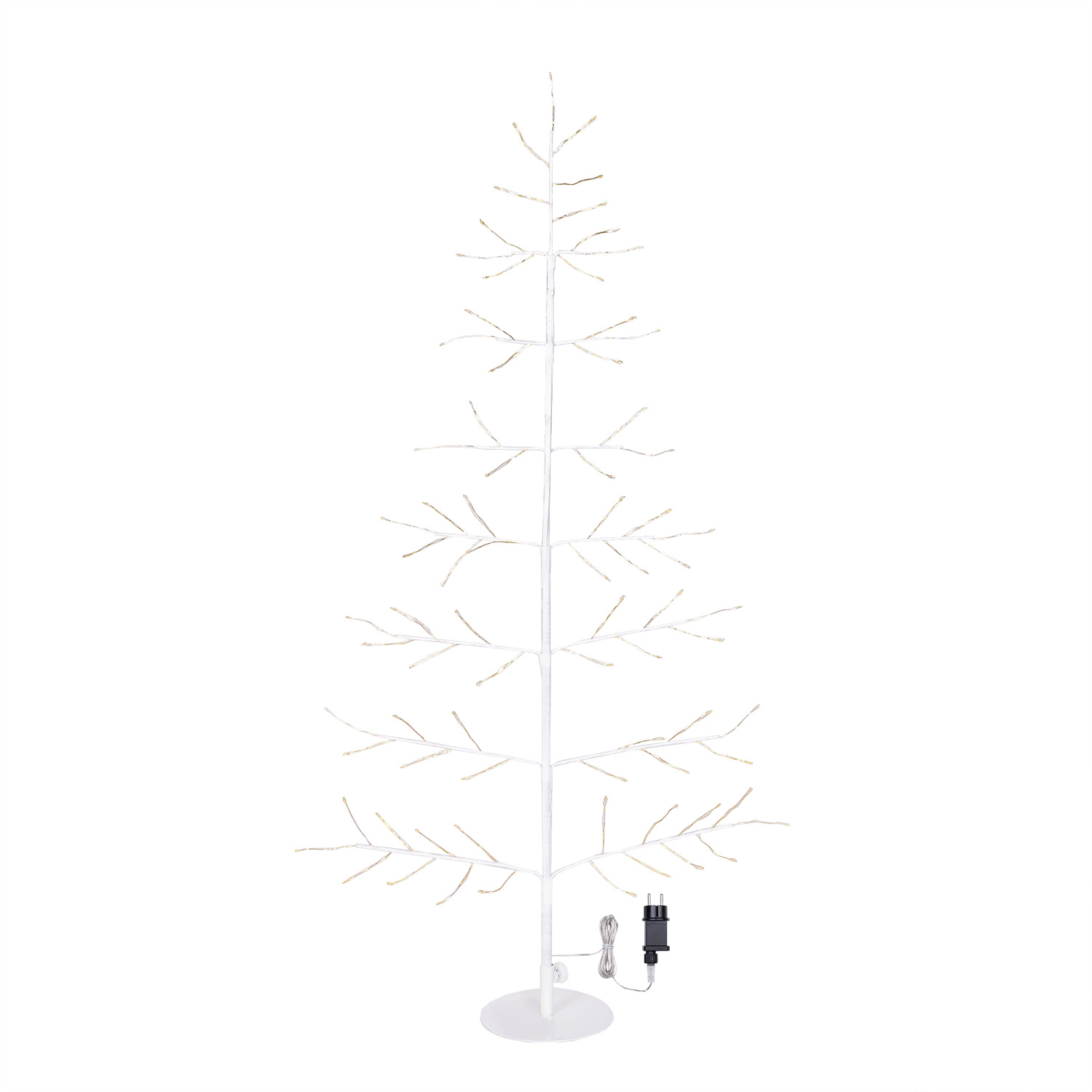 Árbol Rama de Tilo blanco 2D h 0,9 m, 78 microled, blanco cálido, uso interior 4