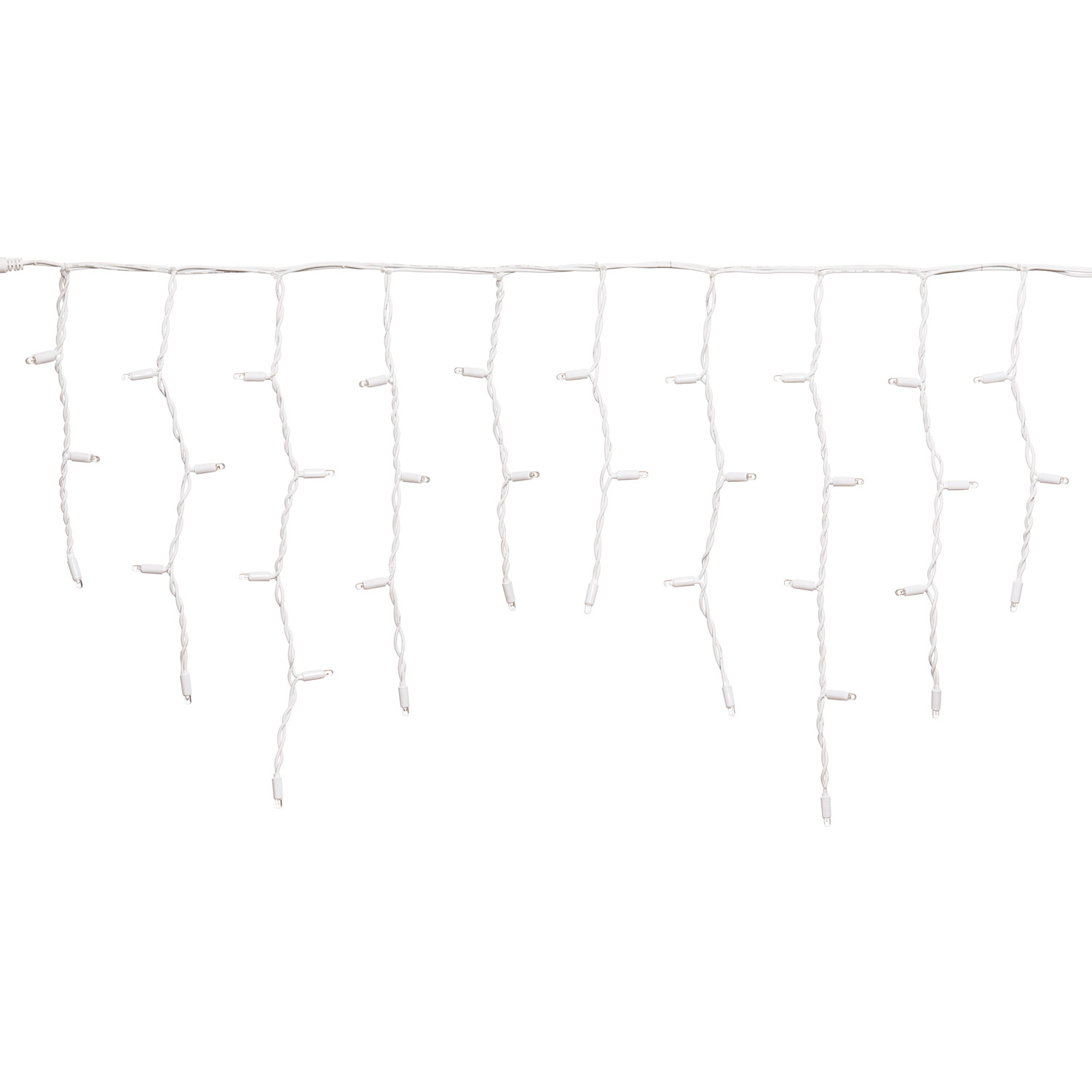 Eisregen-Lichterkette 3 x h 0,5 m, 114 MaxiLEDs warmweiß, weißes Kabel 4 Eisregen-Lichterkette 3 x h 0,5 m, 114 MaxiLEDs warmweiß, weißes Kabel 4