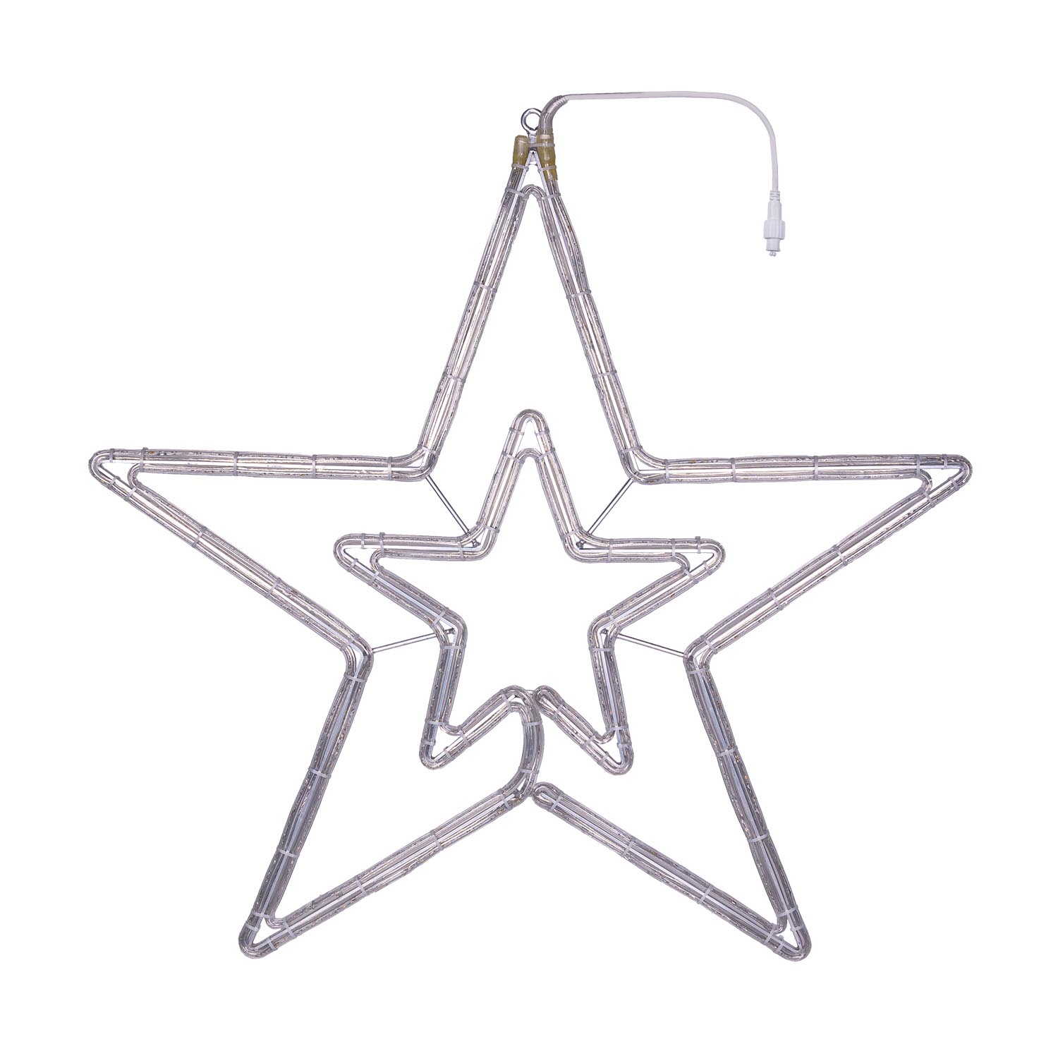 Étoile en tube lumineux, 100 x h 105 cm, 374 led blanc chaud 5 Étoile en tube lumineux, 100 x h 105 cm, 374 led blanc chaud 5