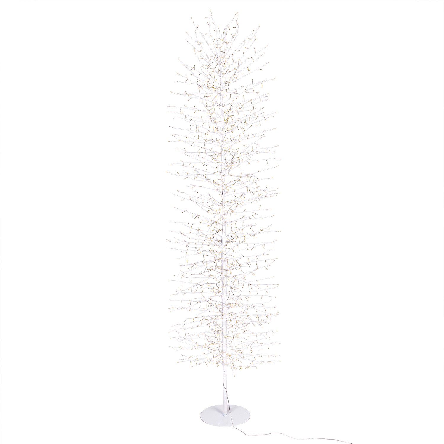 Árbol Slim Rama de Tilo blanco h 2 m, 1656 microled blanco cálido, uso interior 3