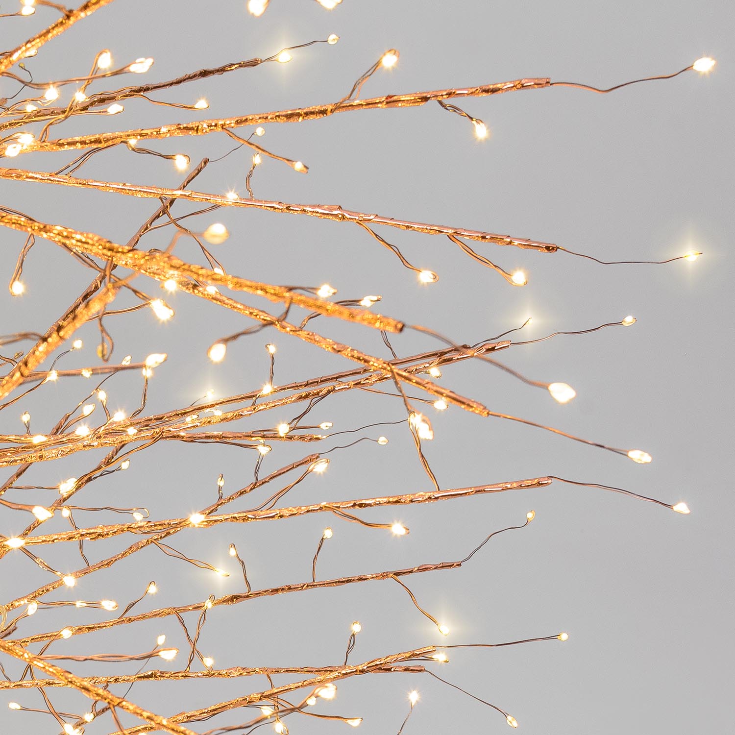 Albero Conico Tiglio oro rosa h 2,1 m, 1856 microled bianco caldo, uso interno 5