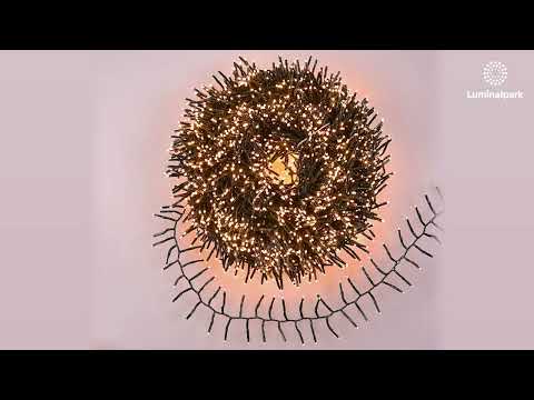 Catena Festone 45 m, 3000 miniled bianco extra caldo e bianco caldo, cavo verde 2