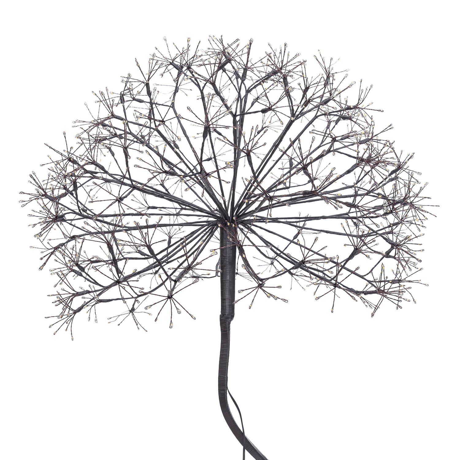 Albero Ramo sfera RICCO nero, h 160 cm, 1350 microled bianco caldo, uso interno 3