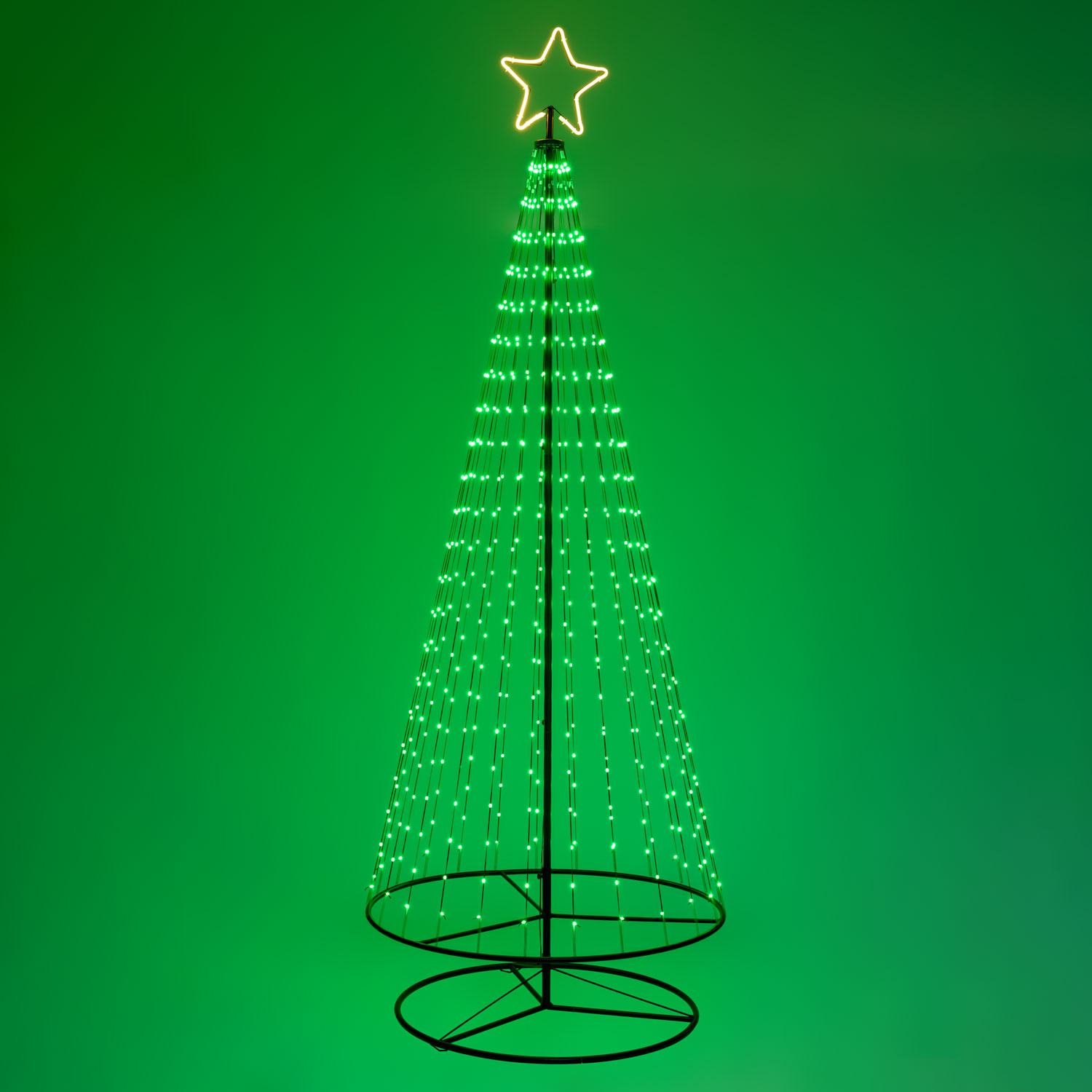 Sapin conique repliable avec 550 gouttes de lumière, h 280 cm 7 Sapin conique repliable avec 550 gouttes de lumière, h 280 cm 7