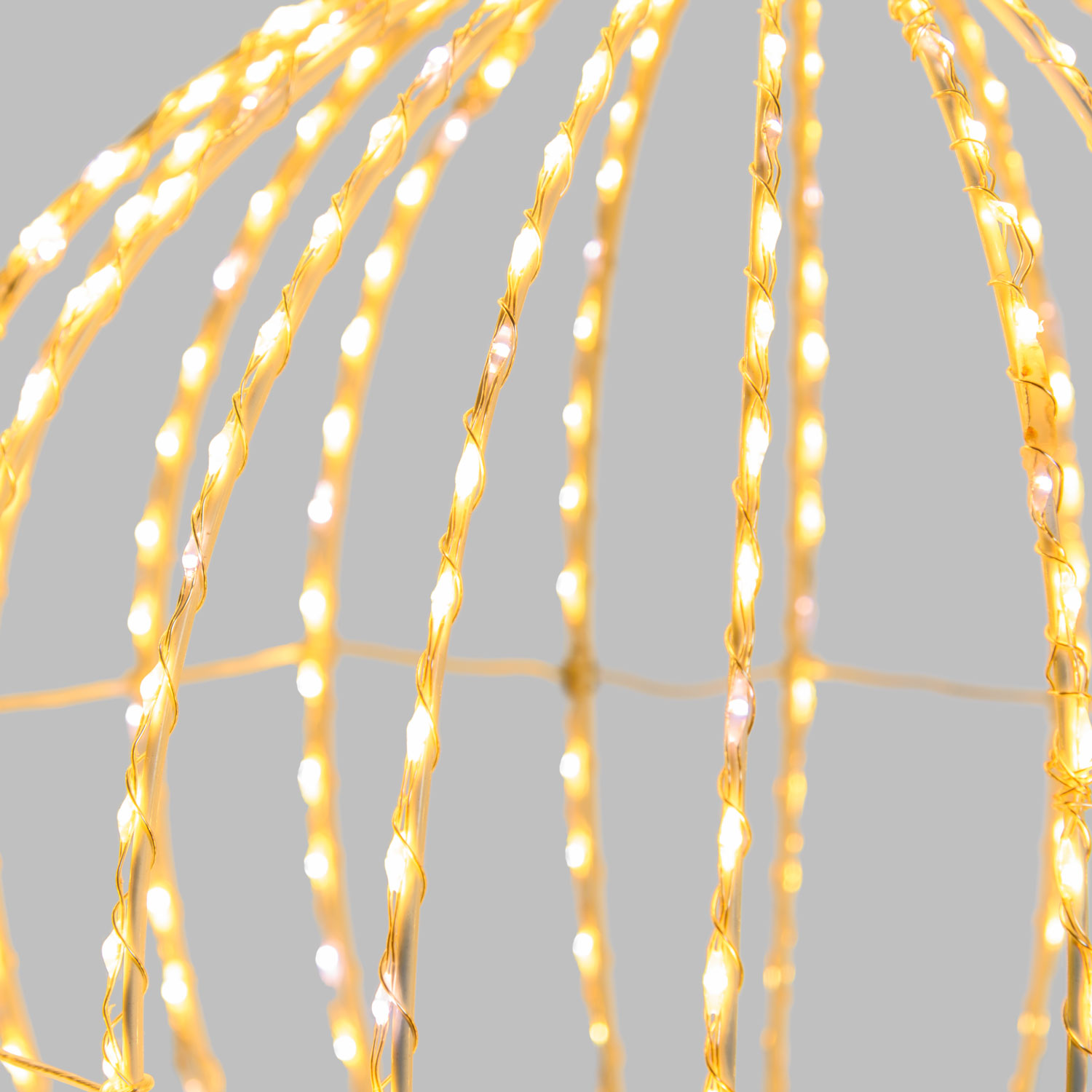 Sphère blanche pliable en 3D, Ø 30 cm, 520 microled haute densité blanc chaud et froid, intérieur 8 Sphère blanche pliable en 3D, Ø 30 cm, 520 microled haute densité blanc chaud et froid, intérieur 8