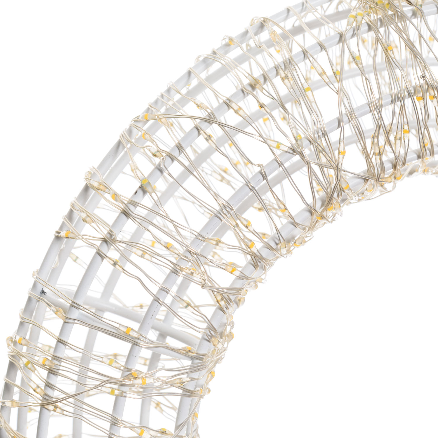 Couronne Blanche en 3D, Ø 35 cm, 1000 Microled haute densité blanc chaud et froid, utilisation en intérieur 5 Couronne Blanche en 3D, Ø 35 cm, 1000 Microled haute densité blanc chaud et froid, utilisation en intérieur 5