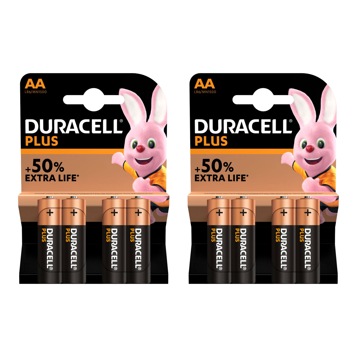8 Batterien AA Duracell Plus 8 Batterien AA Duracell Plus