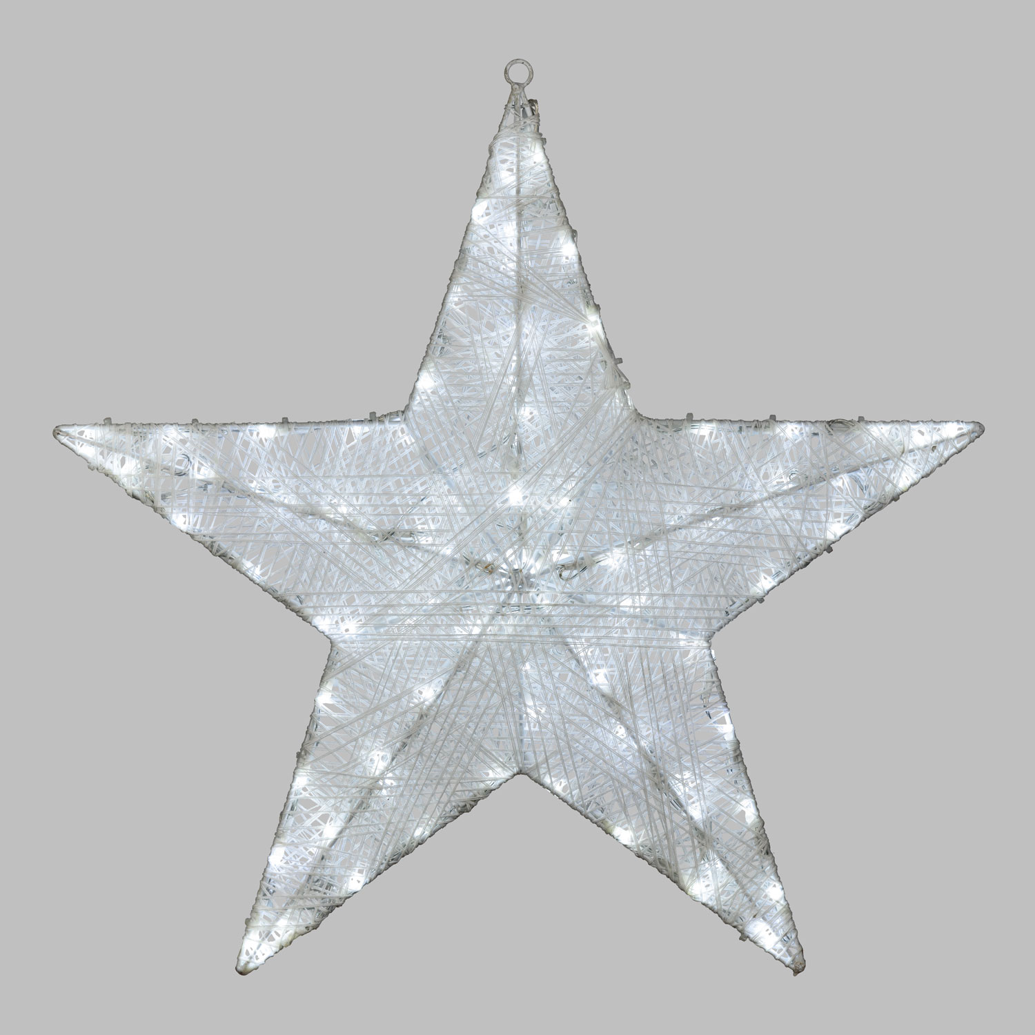 3D-Weißstern mit Ø 55 cm und 100 Dual-Color-LEDs in Warmweiß und Kaltweiß 11 3D-Weißstern mit Ø 55 cm und 100 Dual-Color-LEDs in Warmweiß und Kaltweiß 11