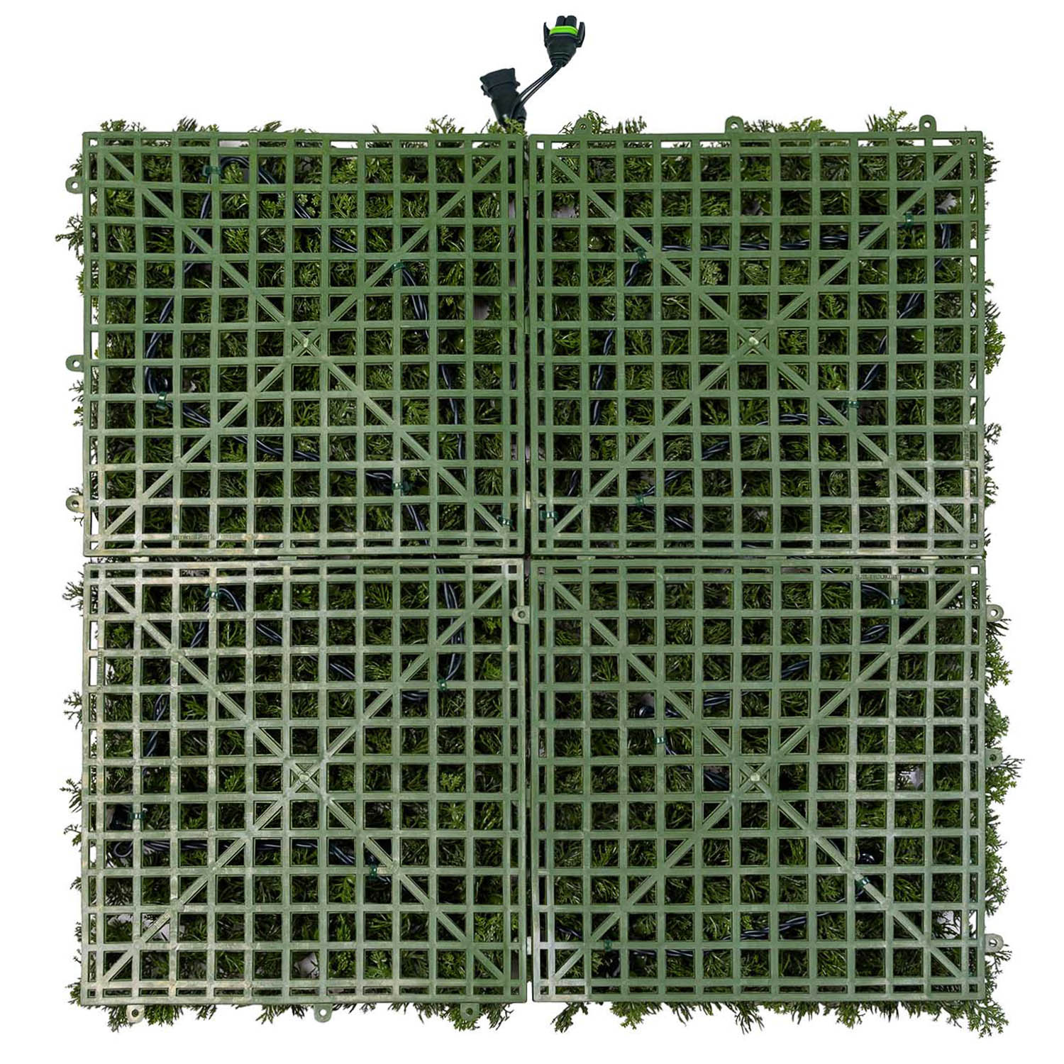 Forest Green Artificial Lichen Panel Green Wall Light, without lights 4