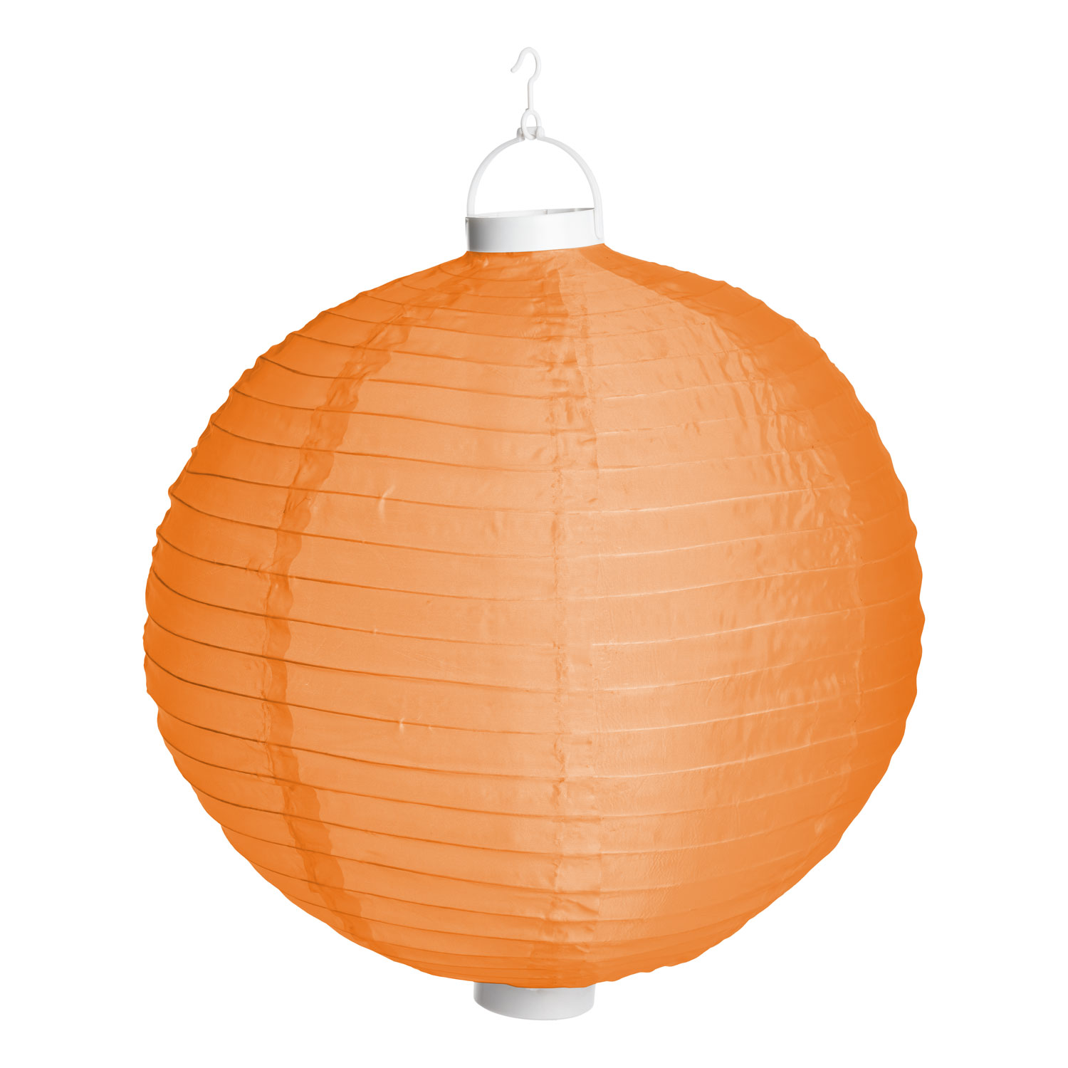 Orangener LED-Lampion Ø 40 cm, warmweißes Licht 3 Orangener LED-Lampion Ø 40 cm, warmweißes Licht 3