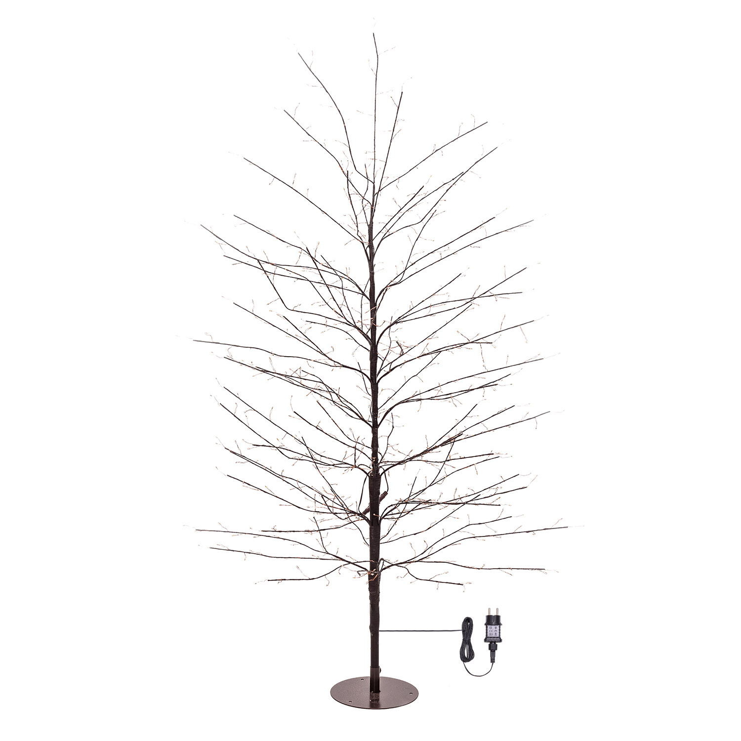 Albero Ramo Tiglio marrone h 1,5 m, 640 microled bianco caldo, uso interno 2