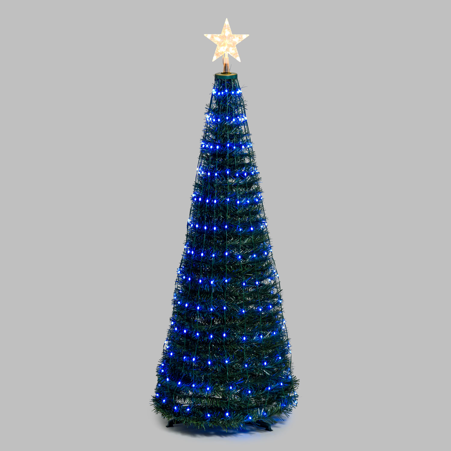 Faltbarer Baum aus künstlichem Kiefer, h. 150 cm, 234 RGB LED Lichterperlen 23 Faltbarer Baum aus künstlichem Kiefer, h. 150 cm, 234 RGB LED Lichterperlen 23