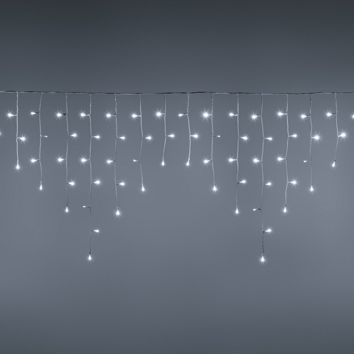 Eisregen-Lichterkette 4,2 x h 0,7 m, 186 LEDs kaltweiß 6 Eisregen-Lichterkette 4,2 x h 0,7 m, 186 LEDs kaltweiß 6