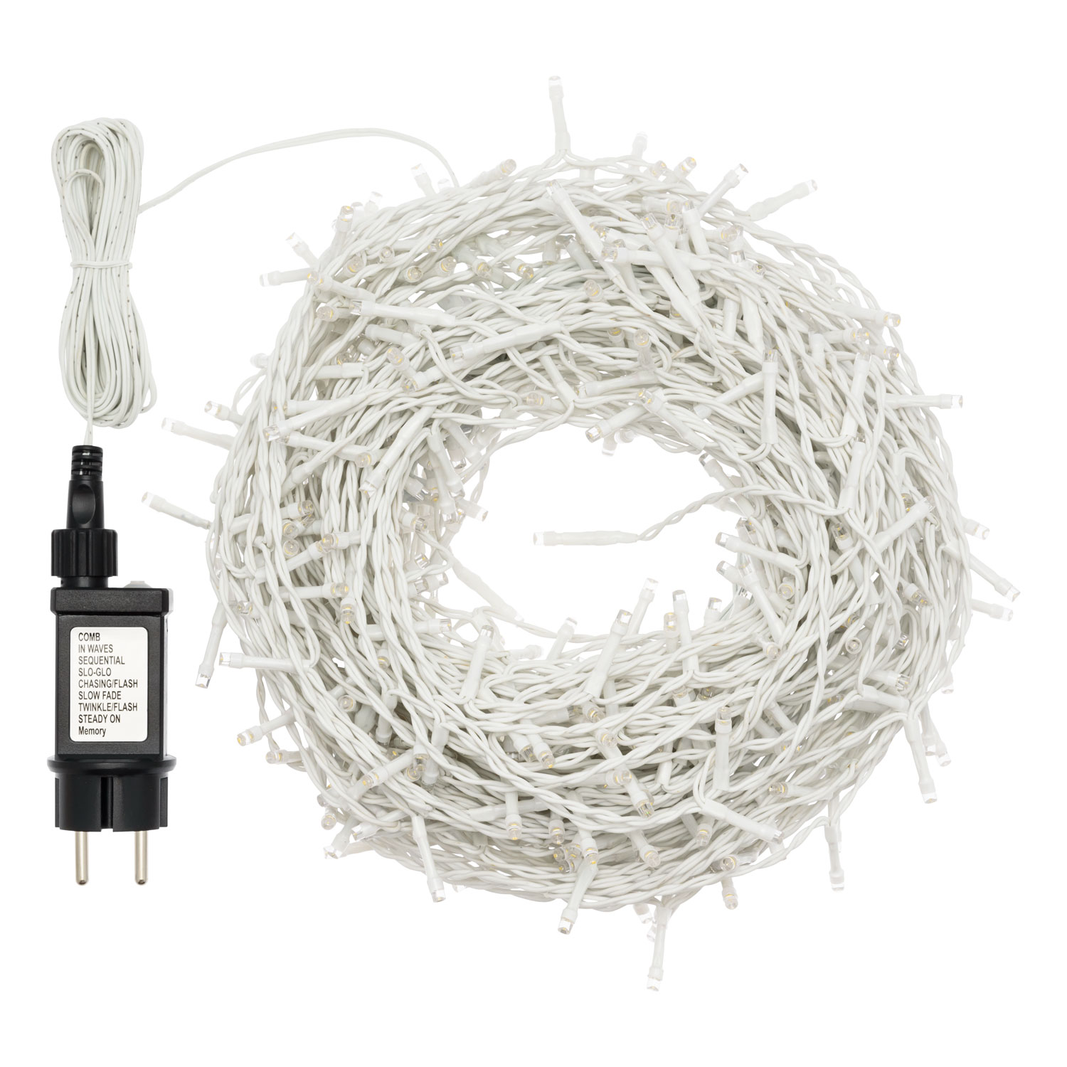 Lichtervorhang 5 x h 1 m, 500 LEDs kaltweiß, weißes Kabel 3 Lichtervorhang 5 x h 1 m, 500 LEDs kaltweiß, weißes Kabel 3
