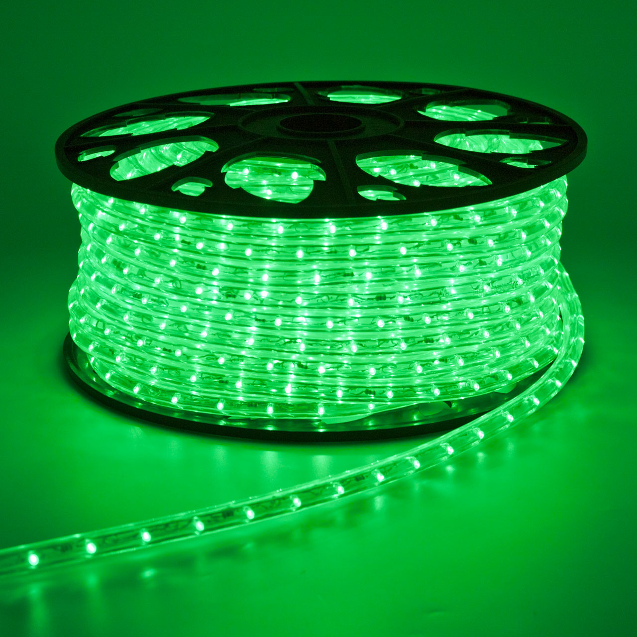 Tubo luminoso, 13 mm, 230V, led verdi 1 Tubo luminoso, 13 mm, 230V, led verdi 1