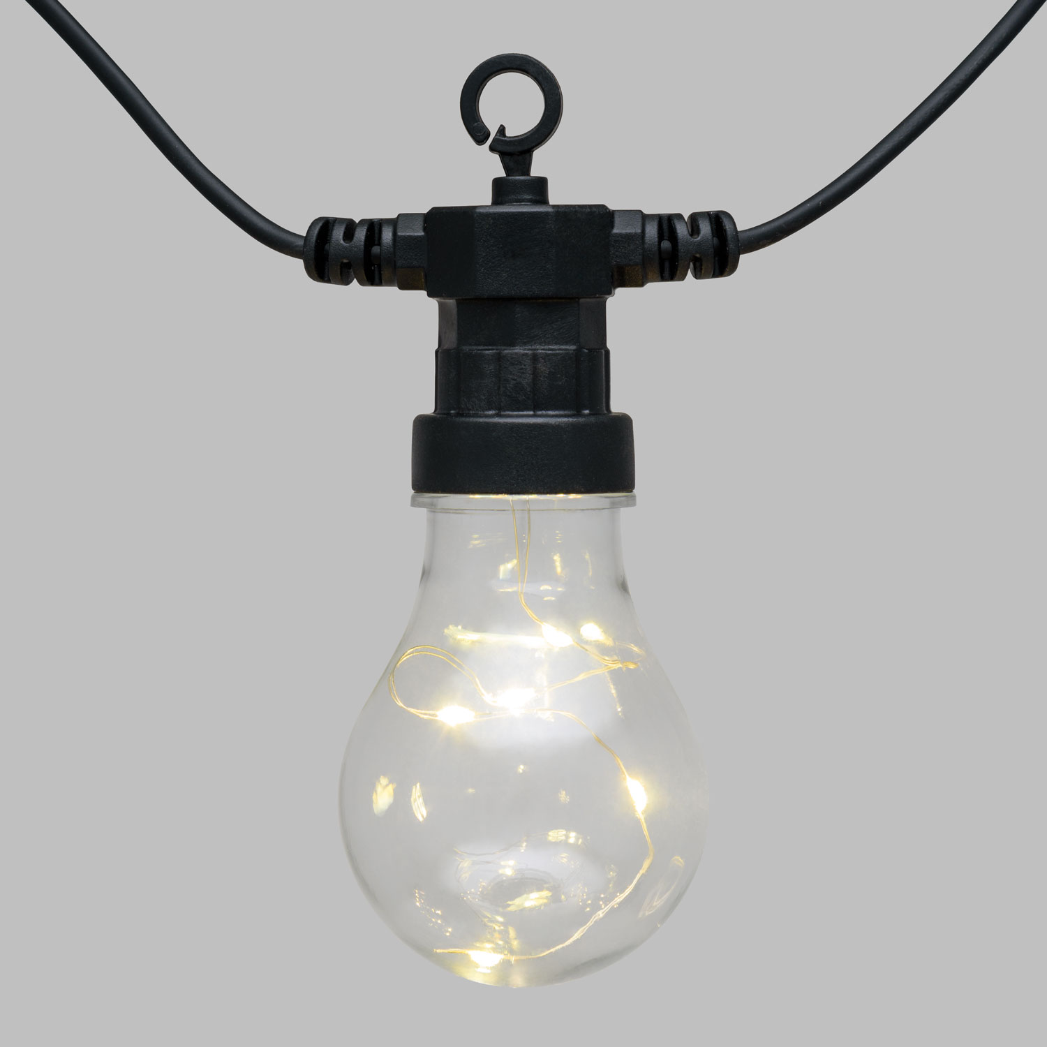 Guirlande 10 ampoules vintage led blanc chaud, Ø 60 mm 6 Guirlande 10 ampoules vintage led blanc chaud, Ø 60 mm 6