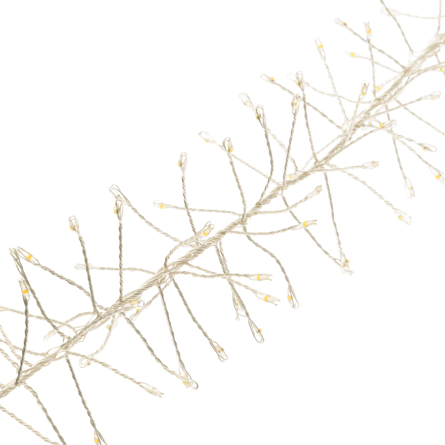 Guirlande Festoon argentée 10 m, 2400 microled blanc chaud et blanc froid, haute densité 5 Guirlande Festoon argentée 10 m, 2400 microled blanc chaud et blanc froid, haute densité 5