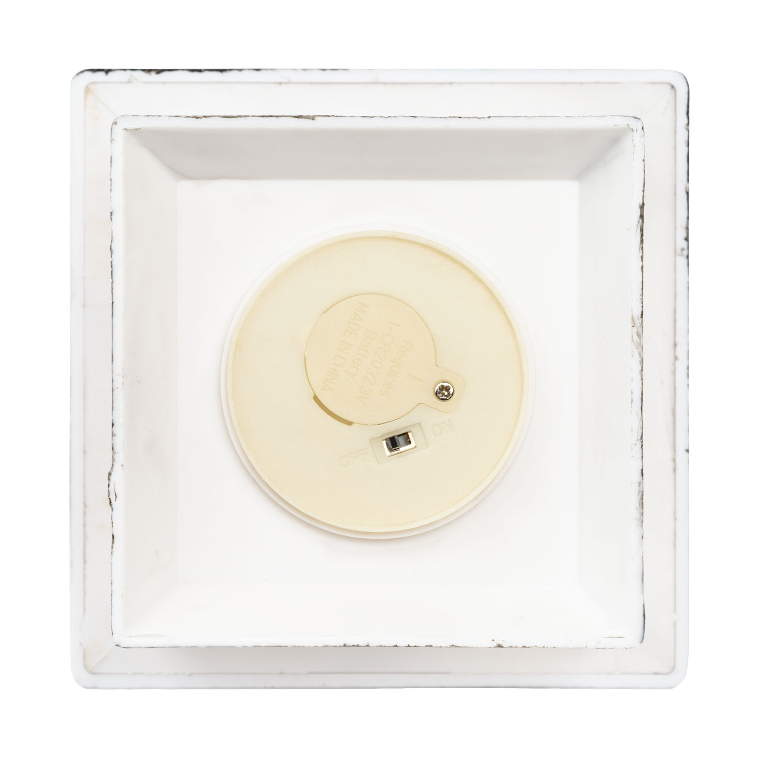 Laterne Antikweiß h 17 cm mit LED-Kerze 19 Laterne Antikweiß h 17 cm mit LED-Kerze 19