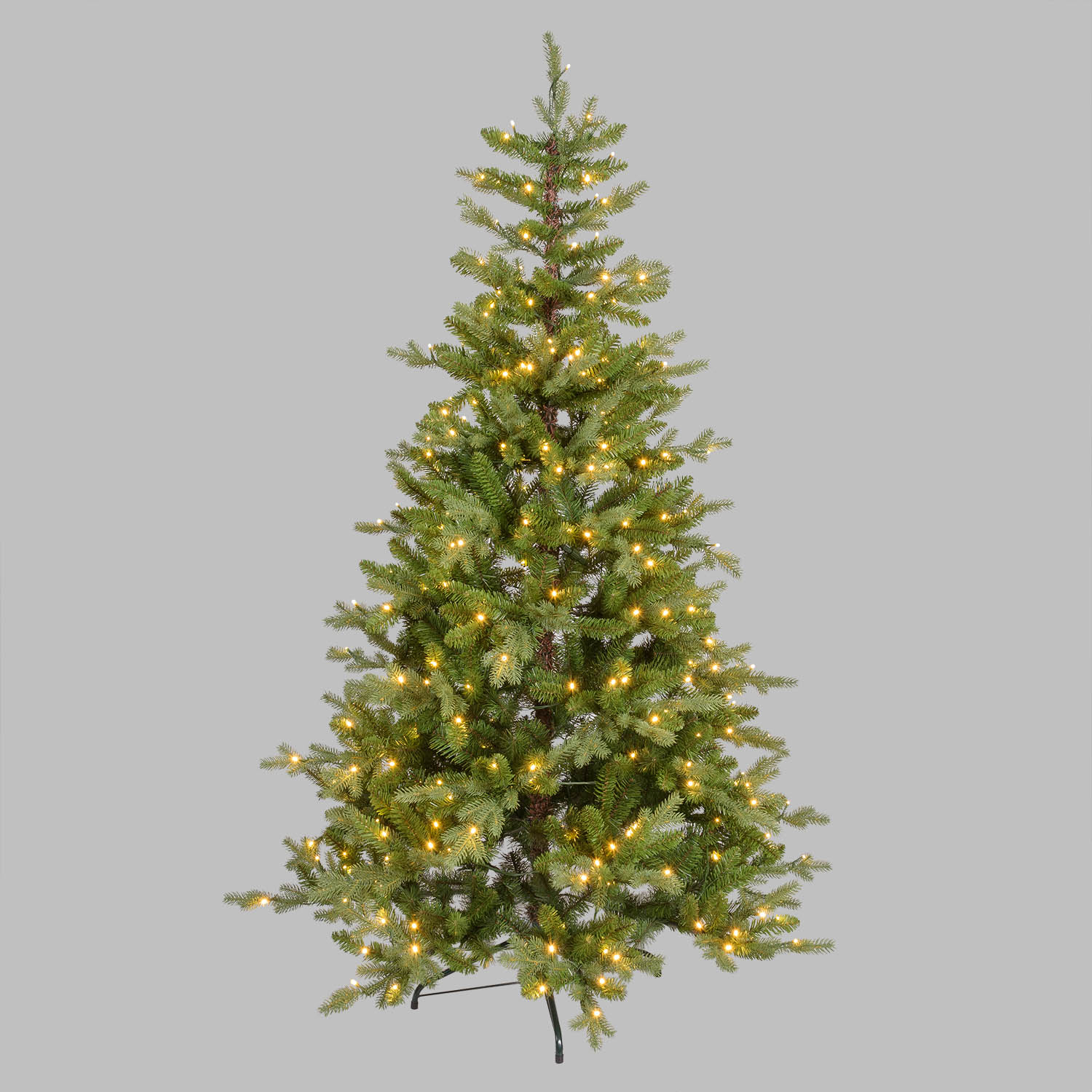 Albero Alpino in finto pino 180 cm, 360 led integrati bianco caldo