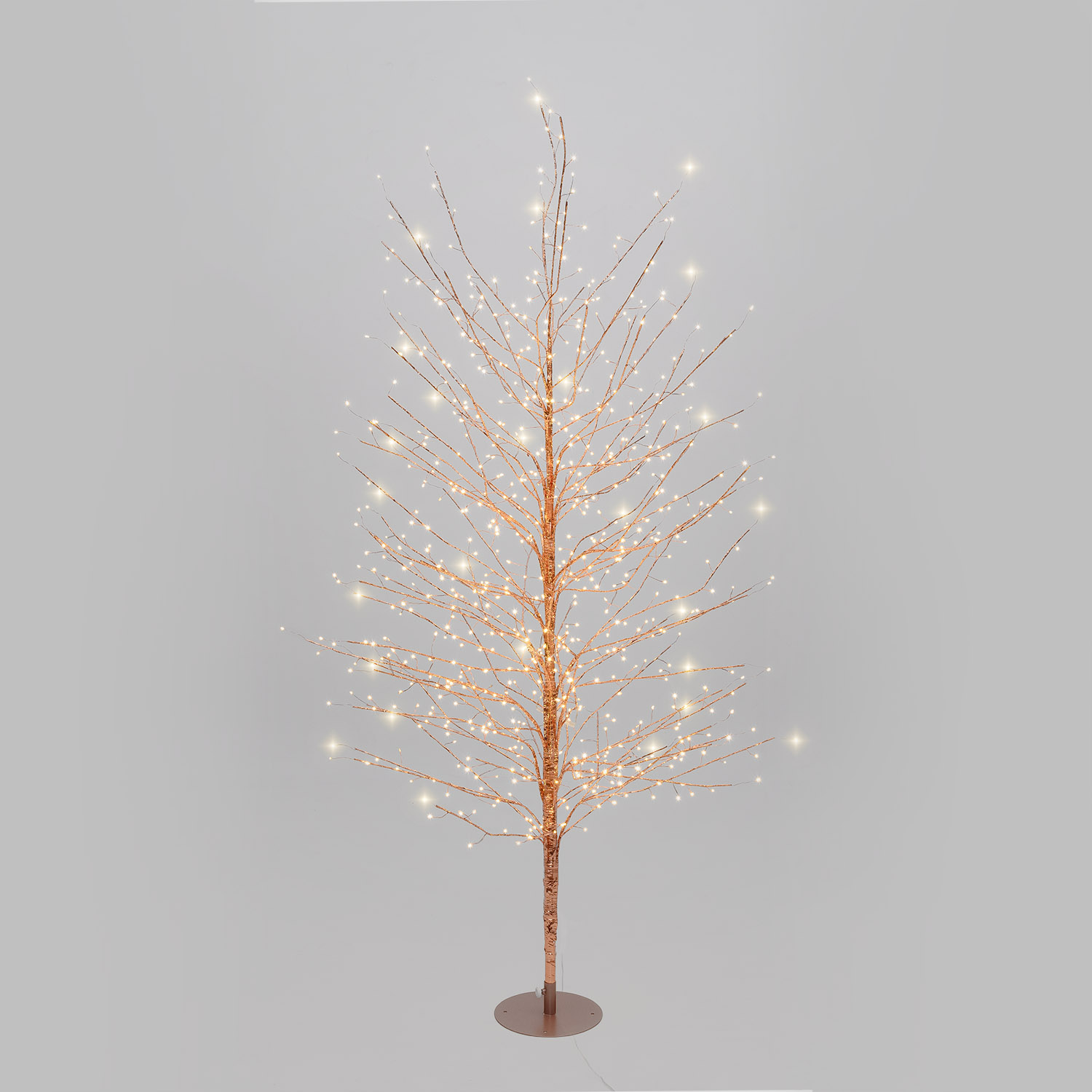 Albero Ramo Tiglio oro rosa h 1,7 m, 784 microled bianco caldo, uso interno