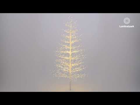 Árbol cónico Tilo blanco h 1,5 m, 1120 microled blanco cálido, uso interior 2
