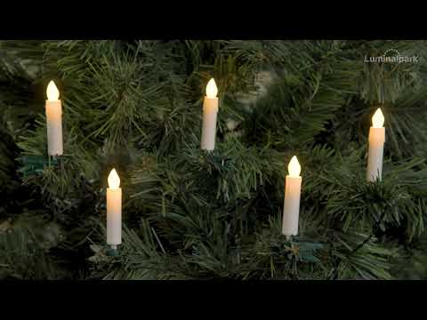 Catena di 20 candeline led per albero, bianco caldo 2 Catena di 20 candeline led per albero, bianco caldo 2
