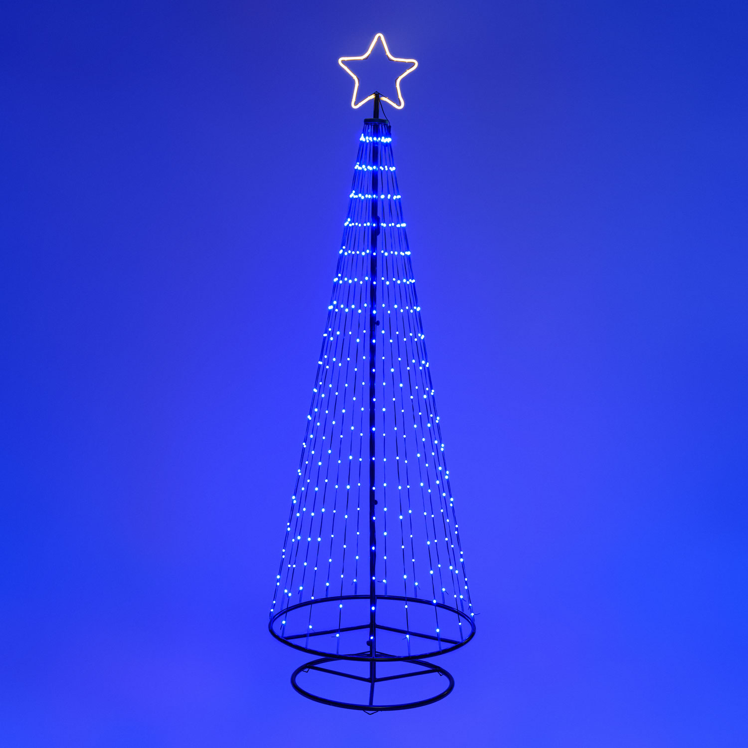 Albero conico ripiegabile h 240 cm, pixel led RGB cambiacolore 7 Albero conico ripiegabile h 240 cm, pixel led RGB cambiacolore 7