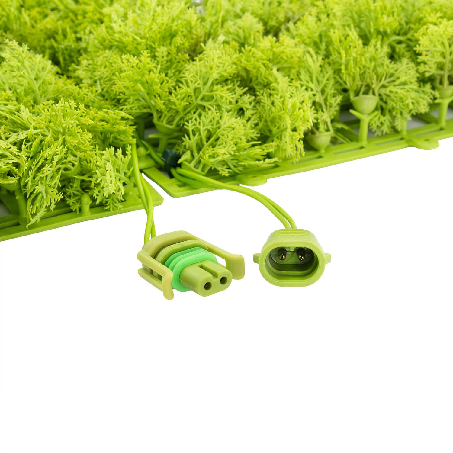 Panneau de Lichen artificiel vert acide Green Wall Light, 16 Maxiled Dual Color blanc chaud 9