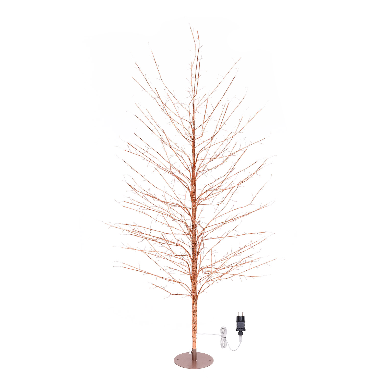 Albero Ramo Tiglio oro rosa h 1,7 m, 784 microled bianco caldo, uso interno 2