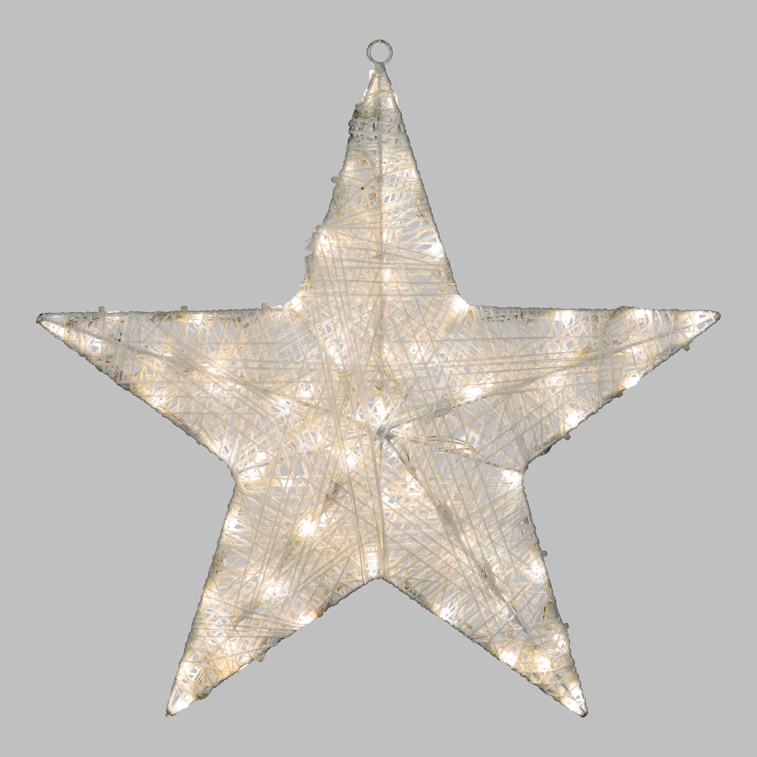 Estrella blanca 3D Ø 45 cm, Dual Color led blanco cálido y frío 12 Estrella blanca 3D Ø 45 cm, Dual Color led blanco cálido y frío 12