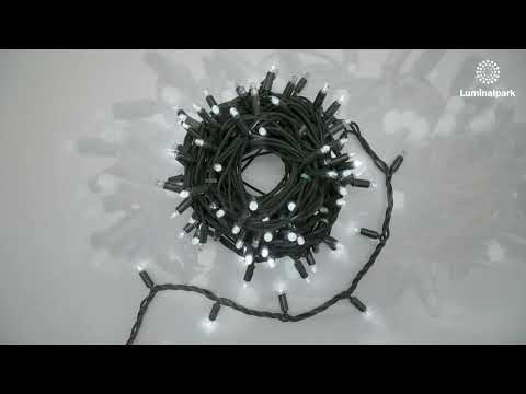 Lichterkette 10 m, 120 MaxiLEDs kaltweiß, grünes Kabel, erweiterbar 2 Lichterkette 10 m, 120 MaxiLEDs kaltweiß, grünes Kabel, erweiterbar 2