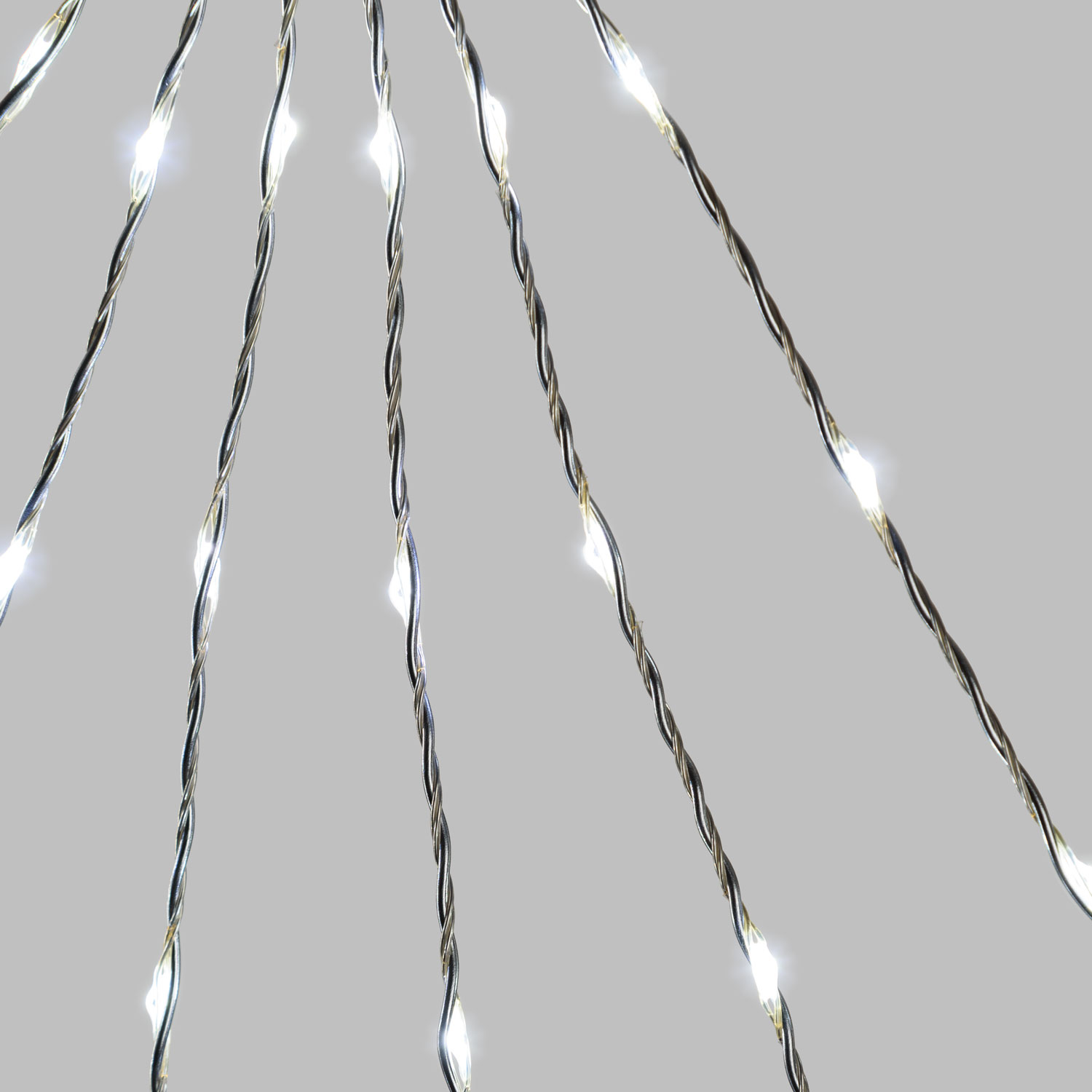 Ramo luminoso argento 60 cm, 60 microled bianco freddo 4 Ramo luminoso argento 60 cm, 60 microled bianco freddo 4