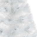 Sapin De Noël Artificiel Lumineux 120 Cm - Avec Fibres Optiques Colorées Et Flocons De Neige LED - Décoration Intérieure/extérieure - 10