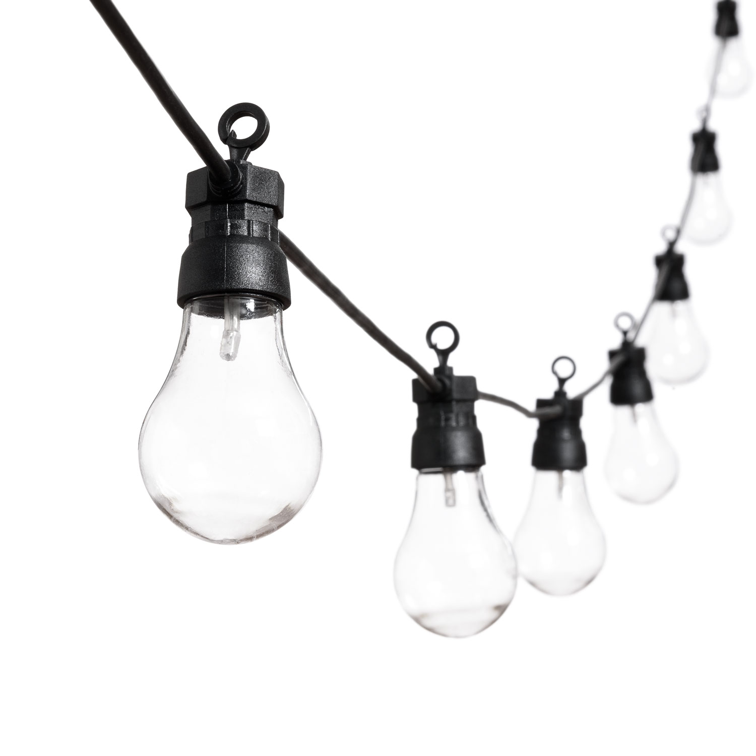 Catena 30 lampadine vintage led bianco caldo, Ø 50 mm 5 Catena 30 lampadine vintage led bianco caldo, Ø 50 mm 5