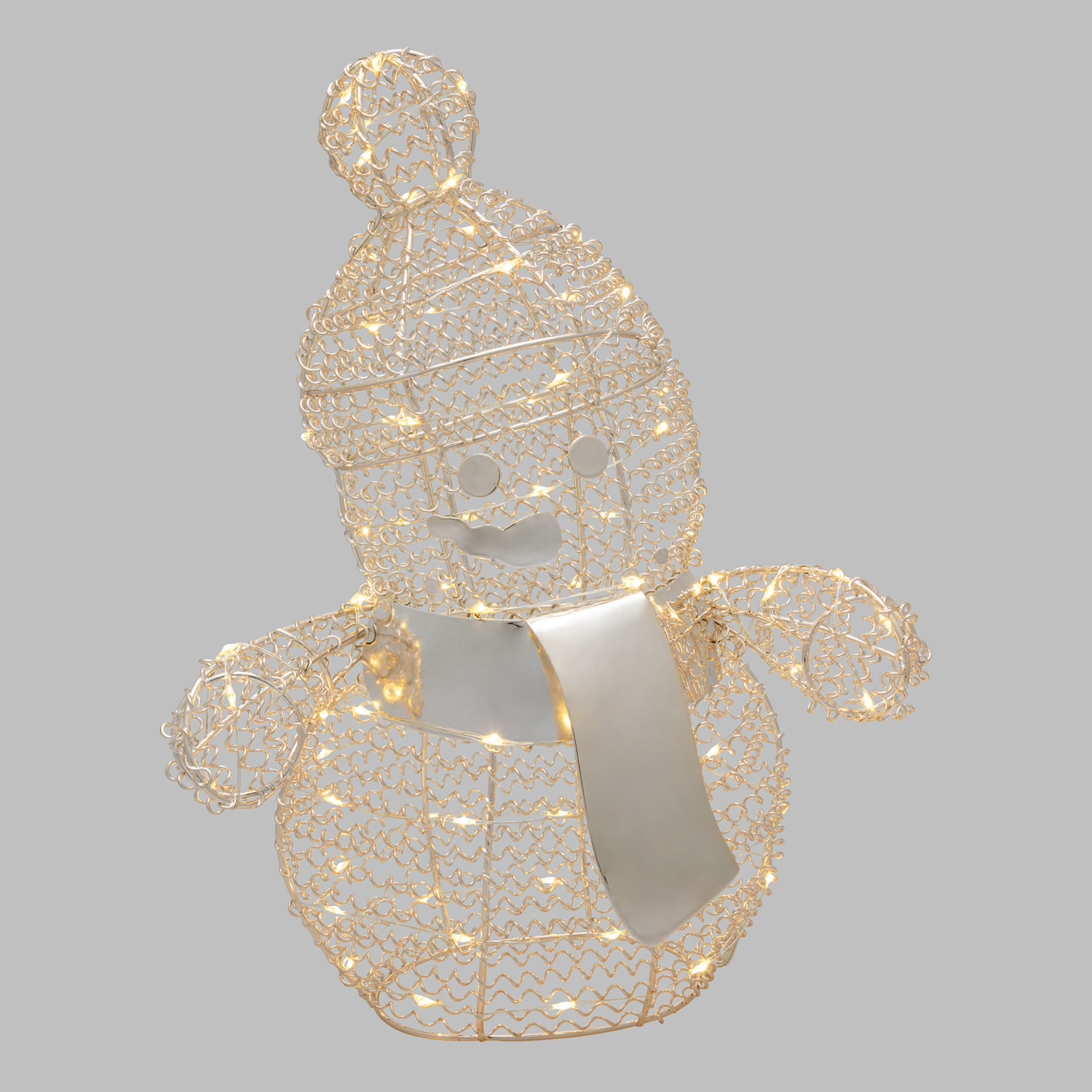 Pupazzo di neve Snowman, h. 33 cm, led bianco caldo 6 Pupazzo di neve Snowman, h. 33 cm, led bianco caldo 6