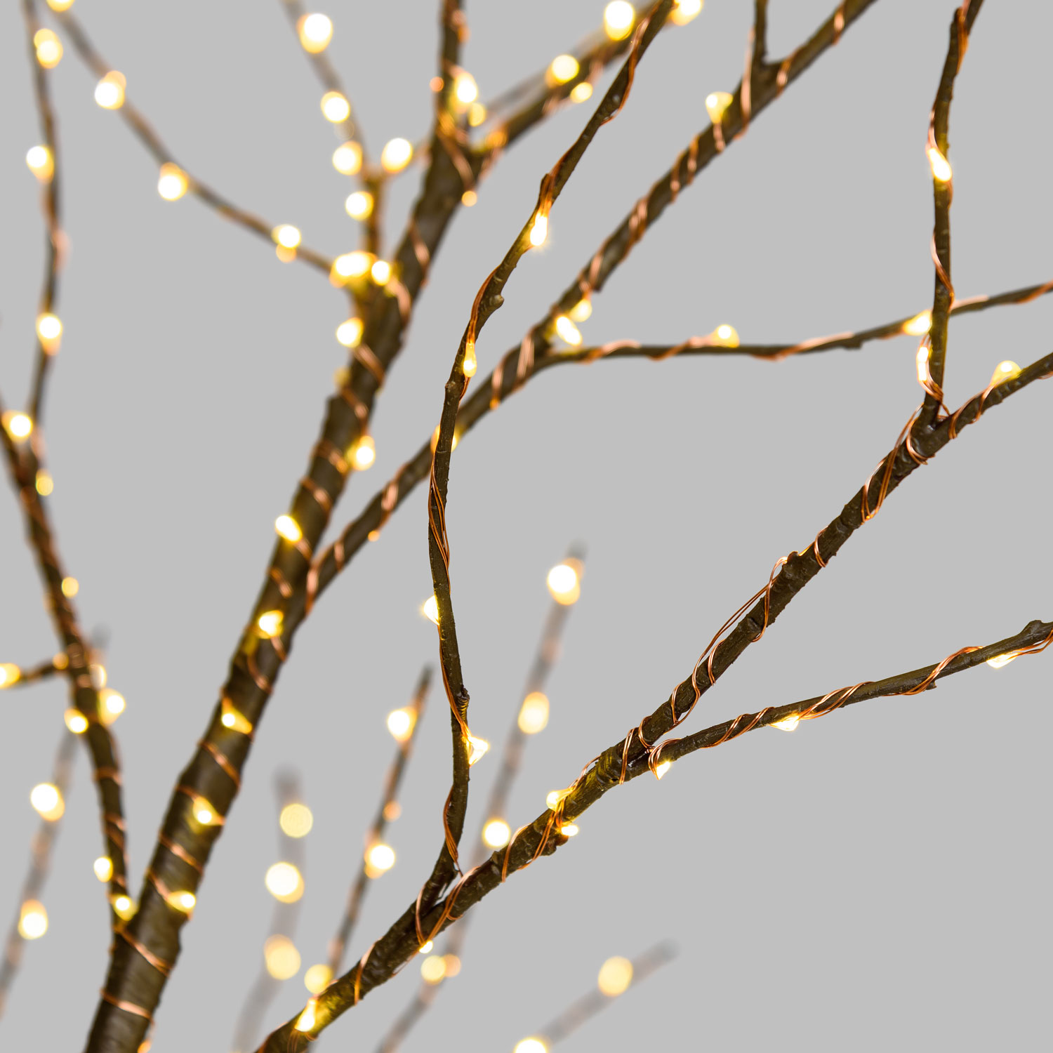 Baum mit Stamm und Sockel, MicroLEDs warmweiß 2 Baum mit Stamm und Sockel, MicroLEDs warmweiß 2