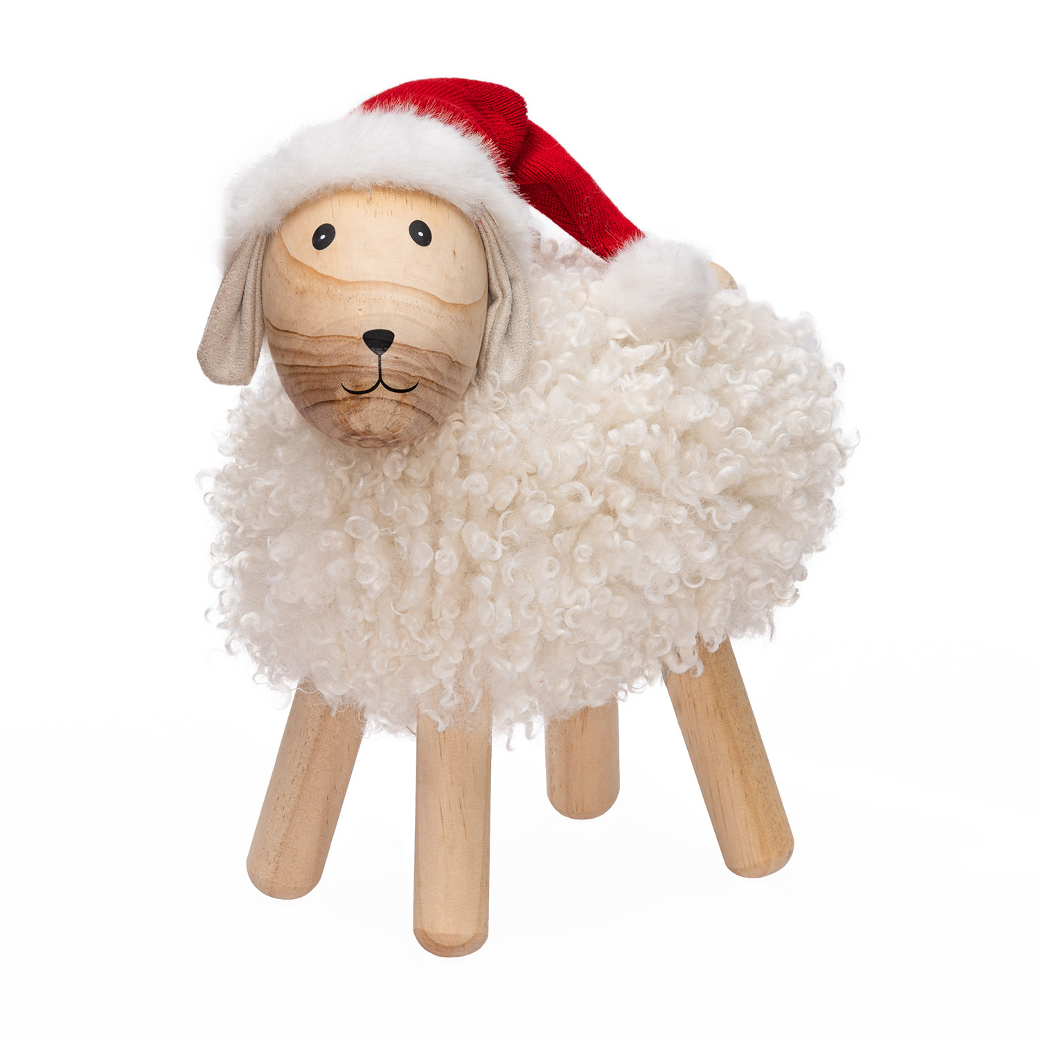 NatAgnello 3D-Leuchtfigur aus Holz, H 35 cm, Dual Color Micro-LEDs warmweiß und mehrfarbig, für den Innenbereich 2