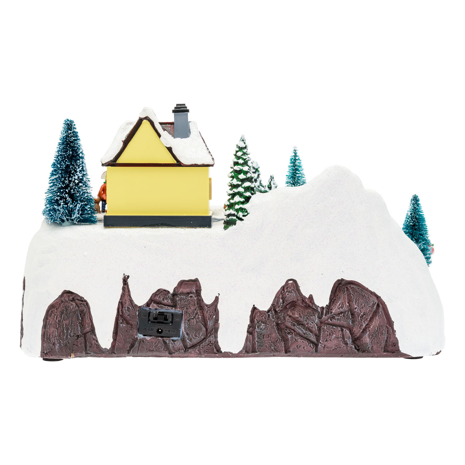 Weihnachtsdorf aus Polyresin, Spielzug, Tunnel und rotierenden Geschenken, h 19 cm, mit Weihnachtsliedern 6 Weihnachtsdorf aus Polyresin, Spielzug, Tunnel und rotierenden Geschenken, h 19 cm, mit Weihnachtsliedern 6