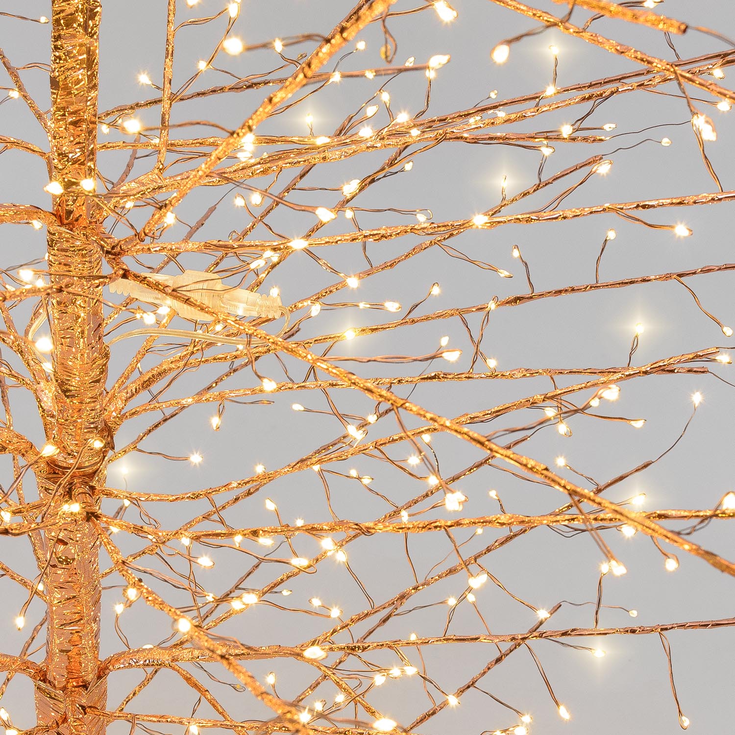 Albero Conico Tiglio oro rosa h 2,1 m, 1856 microled bianco caldo, uso interno 4