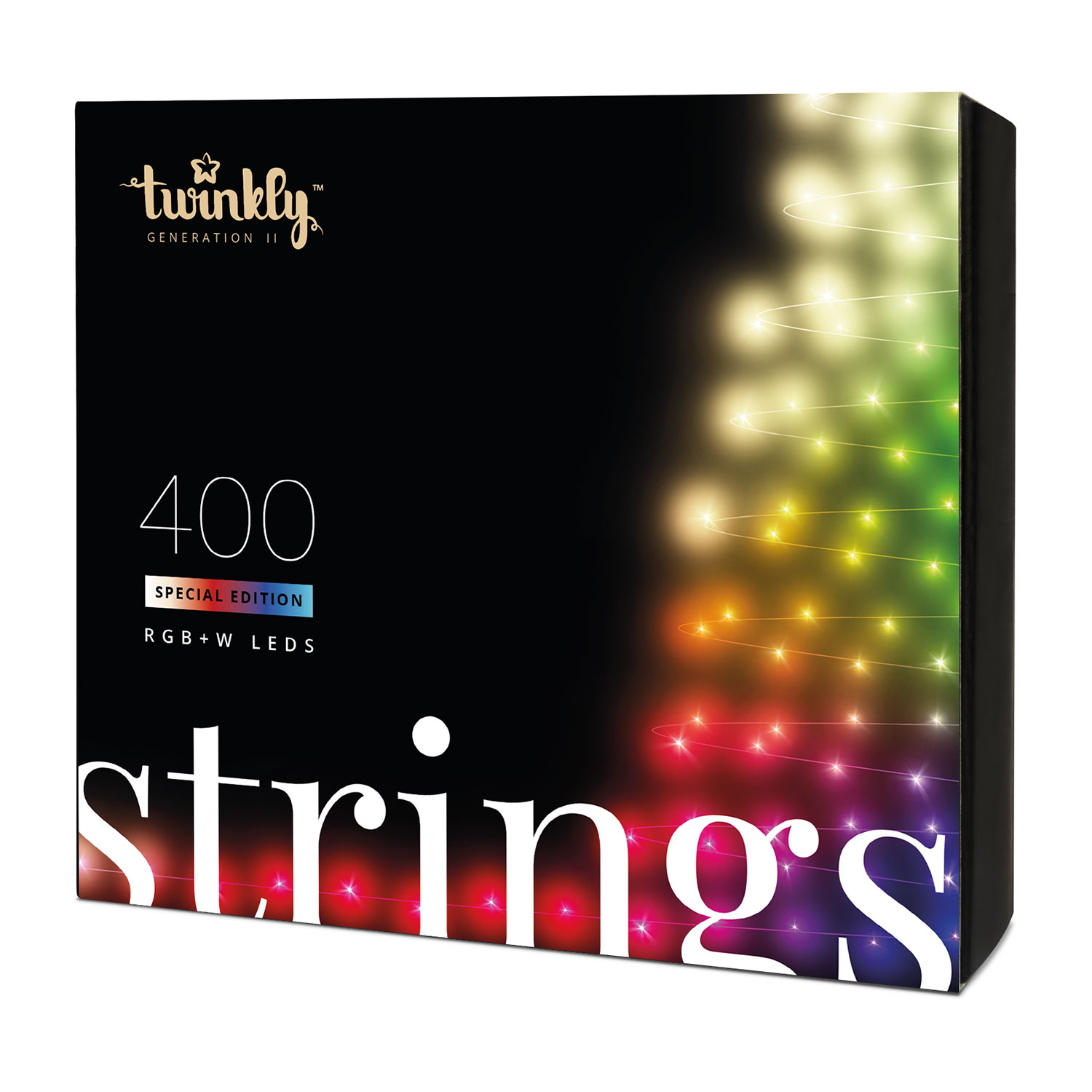 Guirnalda Twinkly Special Edition RGB y Blanco cálido de 32 m, 400 led, cable negro 3 Guirnalda Twinkly Special Edition RGB y Blanco cálido de 32 m, 400 led, cable negro 3