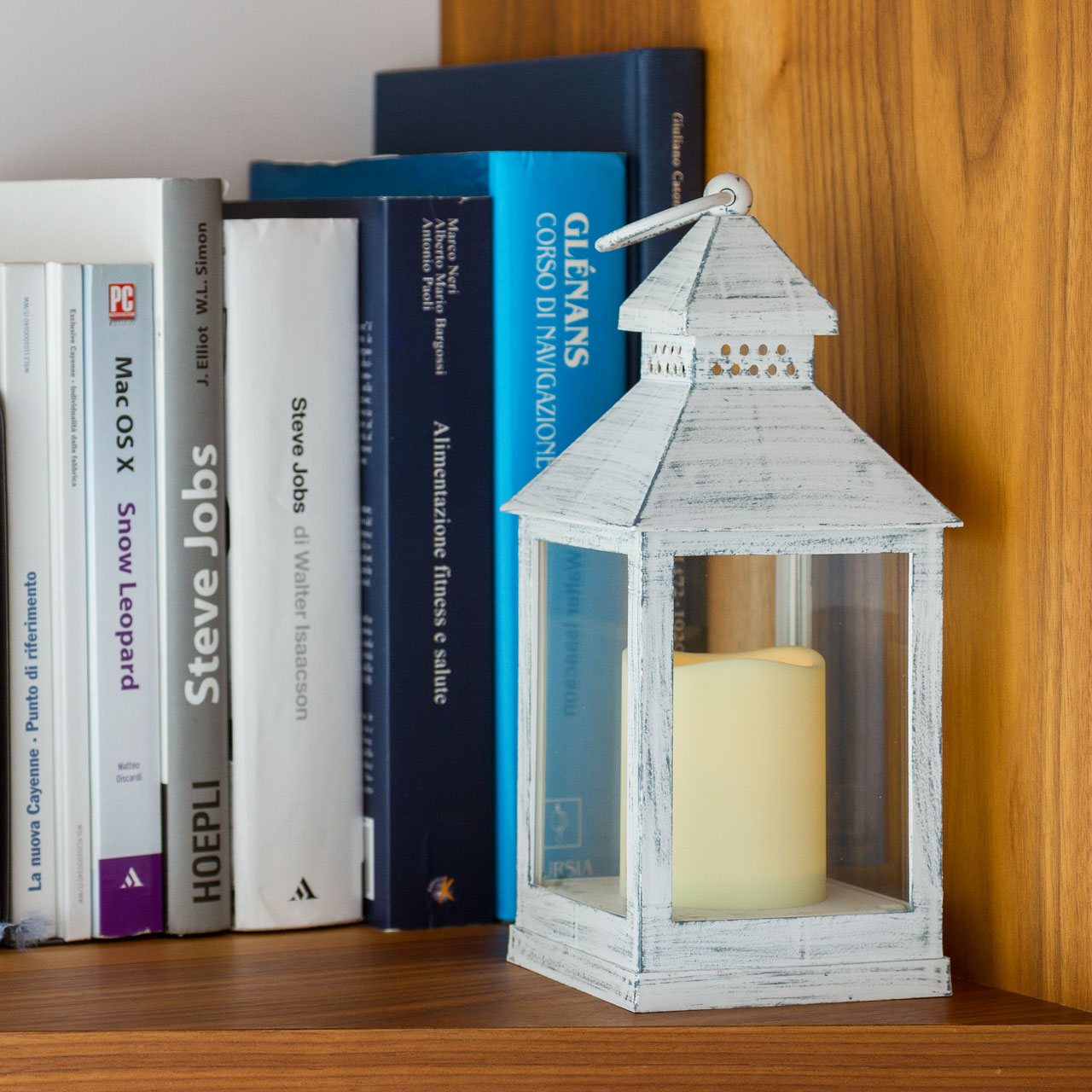 Farol Vintage con vela Led h. 24 cm 8 Farol Vintage con vela Led h. 24 cm 8