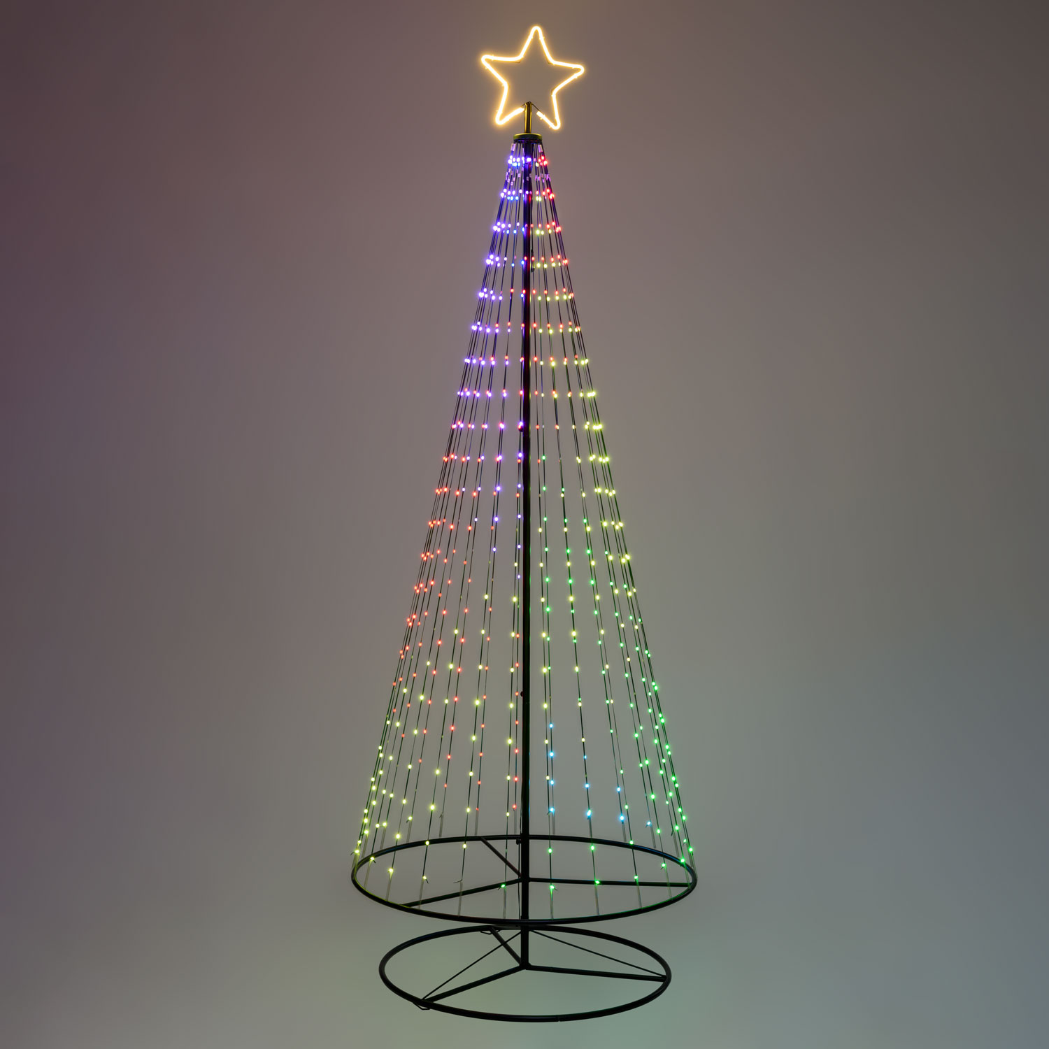 Sapin conique repliable avec 550 gouttes de lumière, h 280 cm 1 Sapin conique repliable avec 550 gouttes de lumière, h 280 cm 1