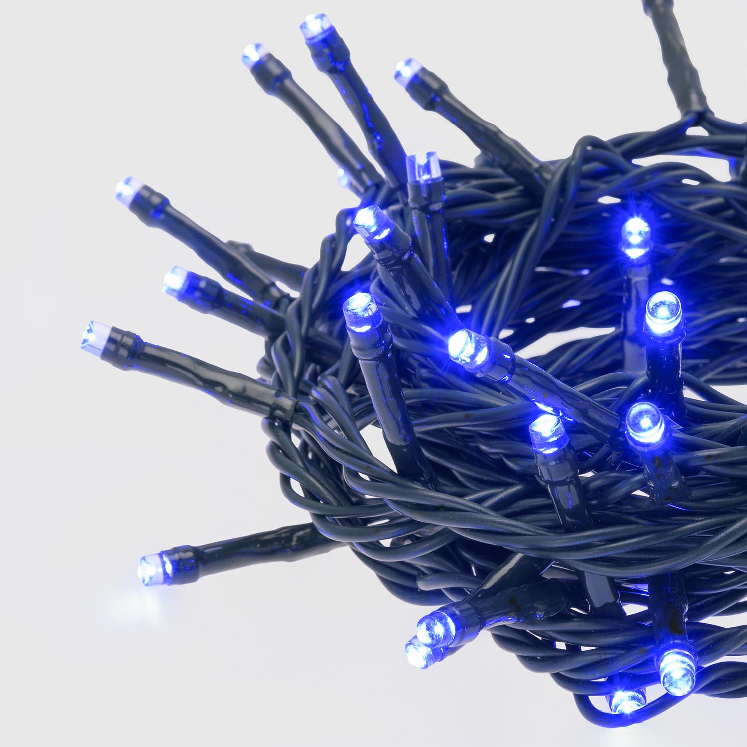 Guirlande Connect+ 5 m, 50 led bleus, câble vert, prolongeable 5 Guirlande Connect+ 5 m, 50 led bleus, câble vert, prolongeable 5