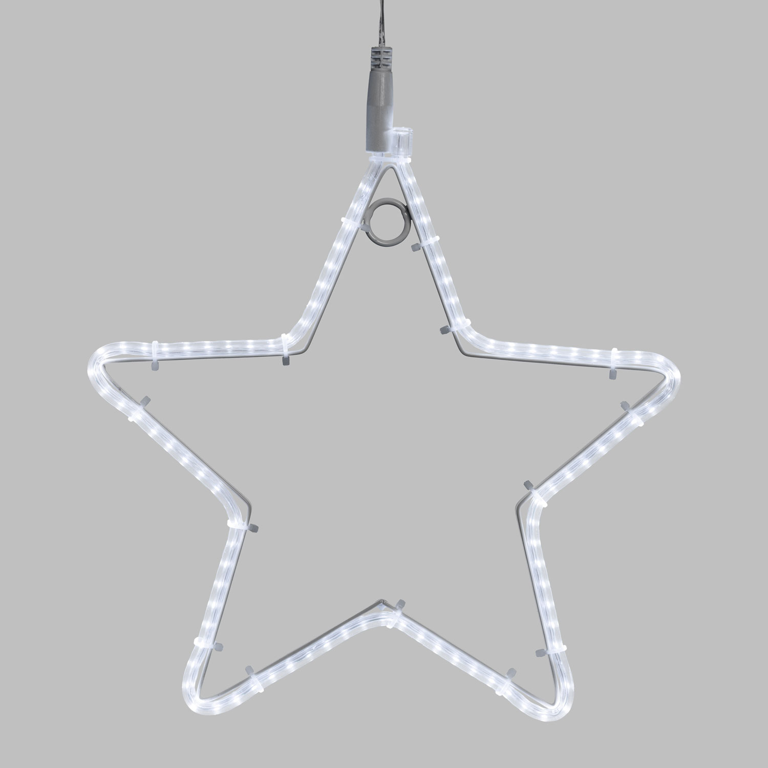 Estrella tubo ultraluminoso Ø 30 cm, led blanco frío 5 Estrella tubo ultraluminoso Ø 30 cm, led blanco frío 5