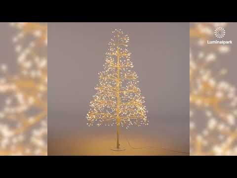 White RICCO Tree, h 1,2 cm, 1000 Warm White MicroLEDs, Indoor Use 2 White RICCO Tree, h 1,2 cm, 1000 Warm White MicroLEDs, Indoor Use 2