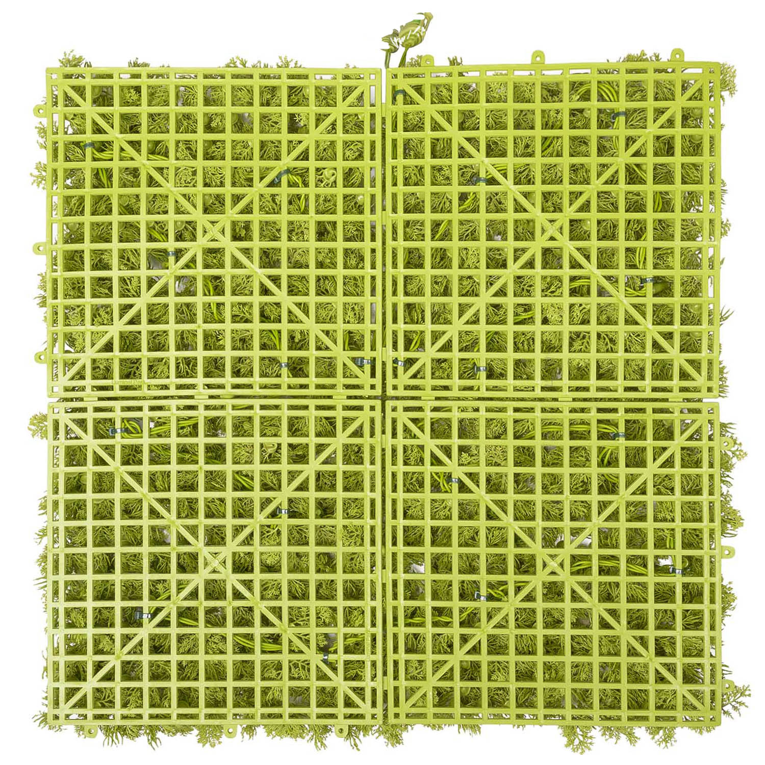 Pannello di Lichene artificiale verde acido Green Wall Light, senza luci 3