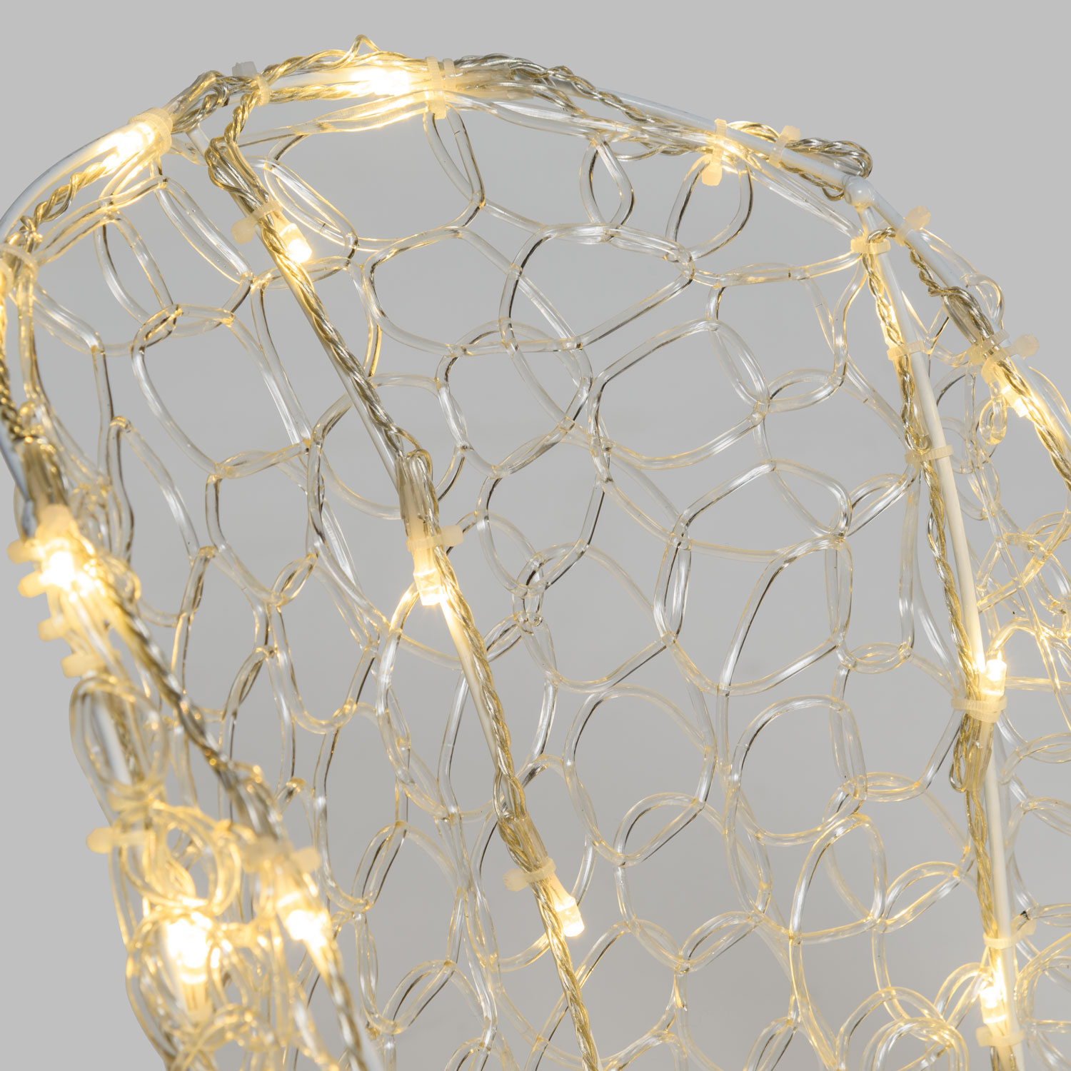 Reno con trineo 3D acrílico transparente, h. 90 cm, led blanco cálido 6 Reno con trineo 3D acrílico transparente, h. 90 cm, led blanco cálido 6