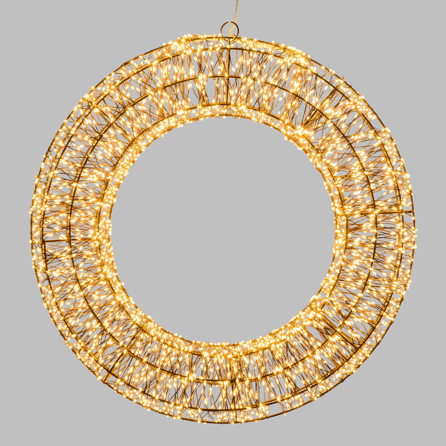Couronne 3D, Ø 55 cm, 3000 Micro ledblanc chaud et blanc froid, intérieur Couronne 3D, Ø 55 cm, 3000 Micro ledblanc chaud et blanc froid, intérieur