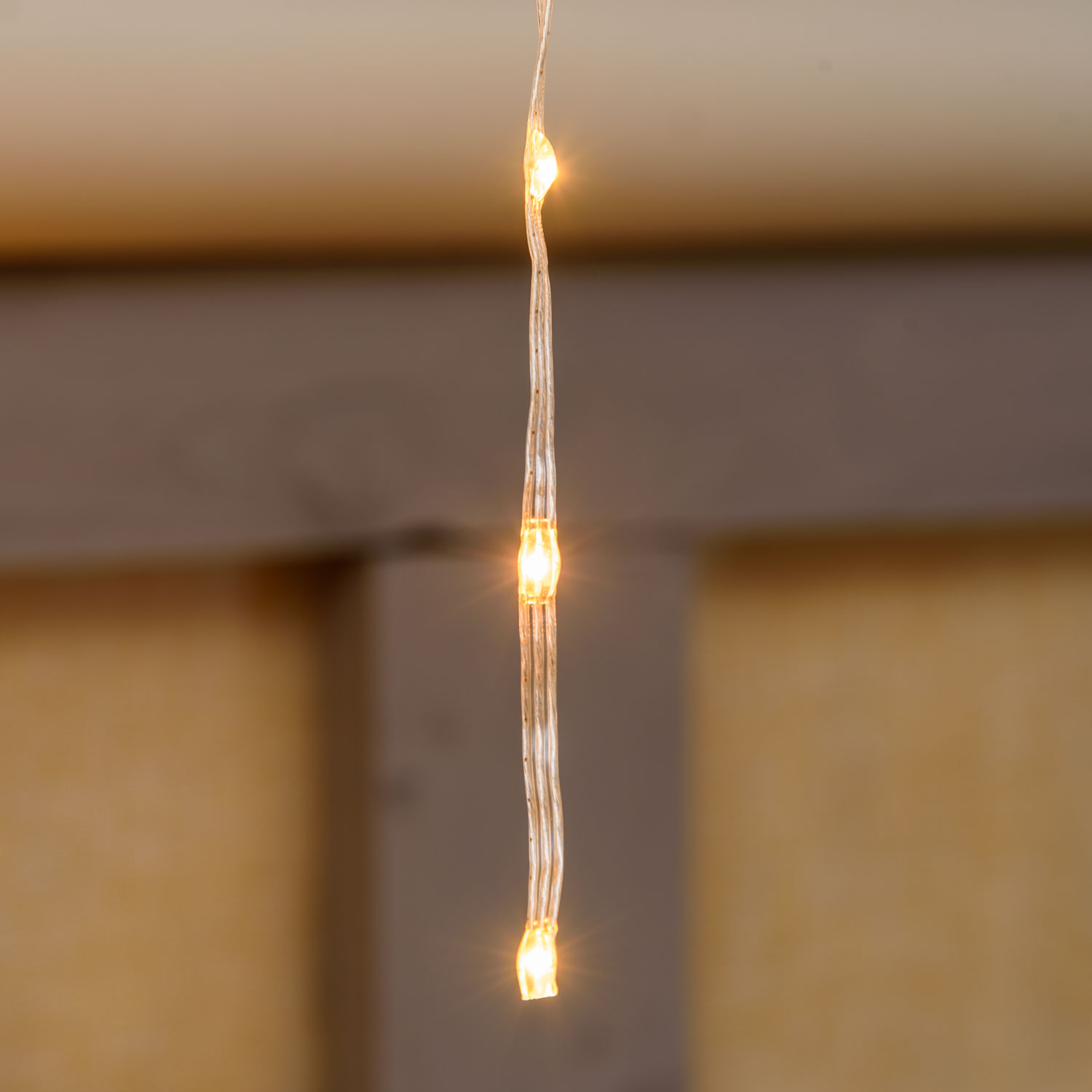 Stalactite effet chute de neige h 0,8 m, gouttes de lumière led blanc chaud traditionnel 7 Stalactite effet chute de neige h 0,8 m, gouttes de lumière led blanc chaud traditionnel 7