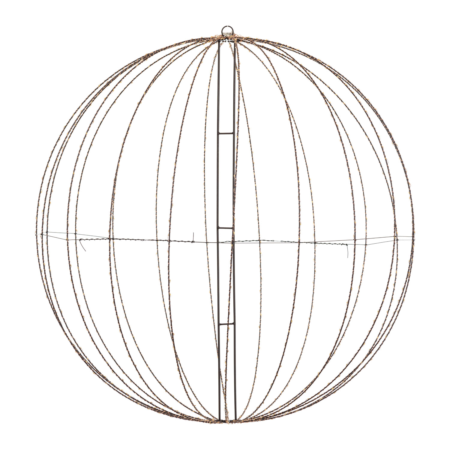 Sphère marron pliable en 3D, Ø 94 cm, 920 microled haute densité blanc chaud, utilisation en intérieur 3 Sphère marron pliable en 3D, Ø 94 cm, 920 microled haute densité blanc chaud, utilisation en intérieur 3